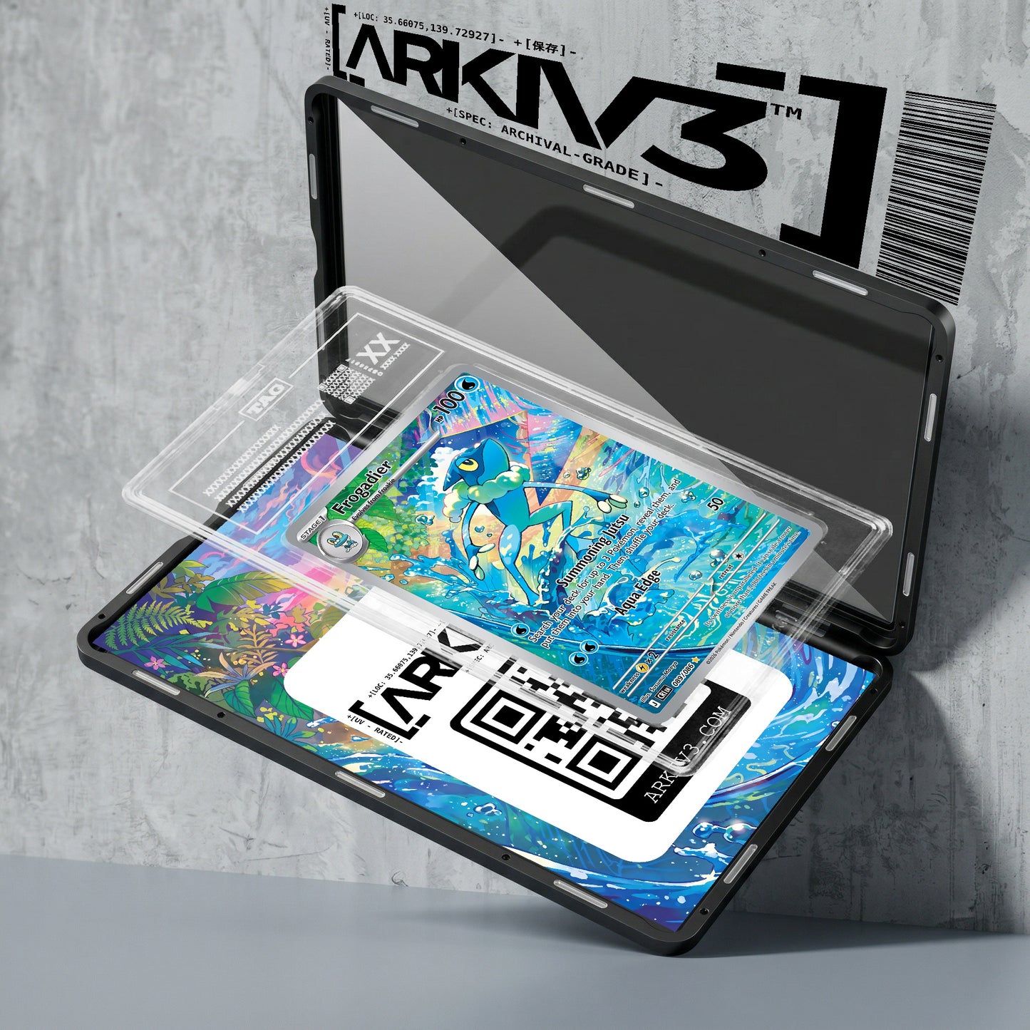 ARKIV3 TAG graded exploded mockup