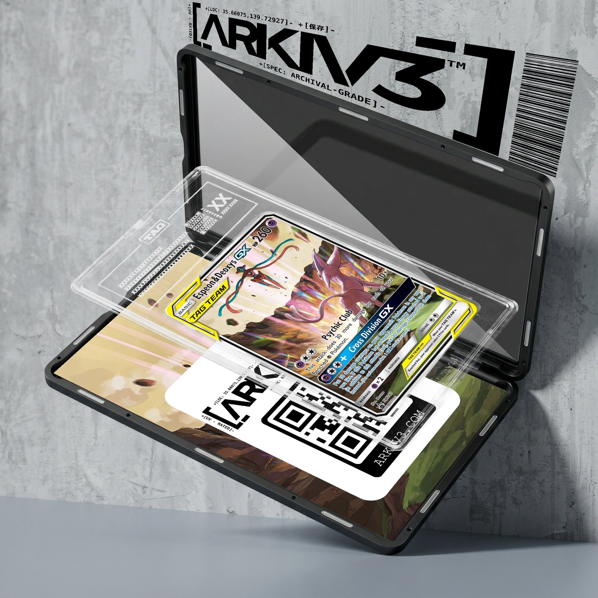 ARKIV3 TAG graded exploded mockup