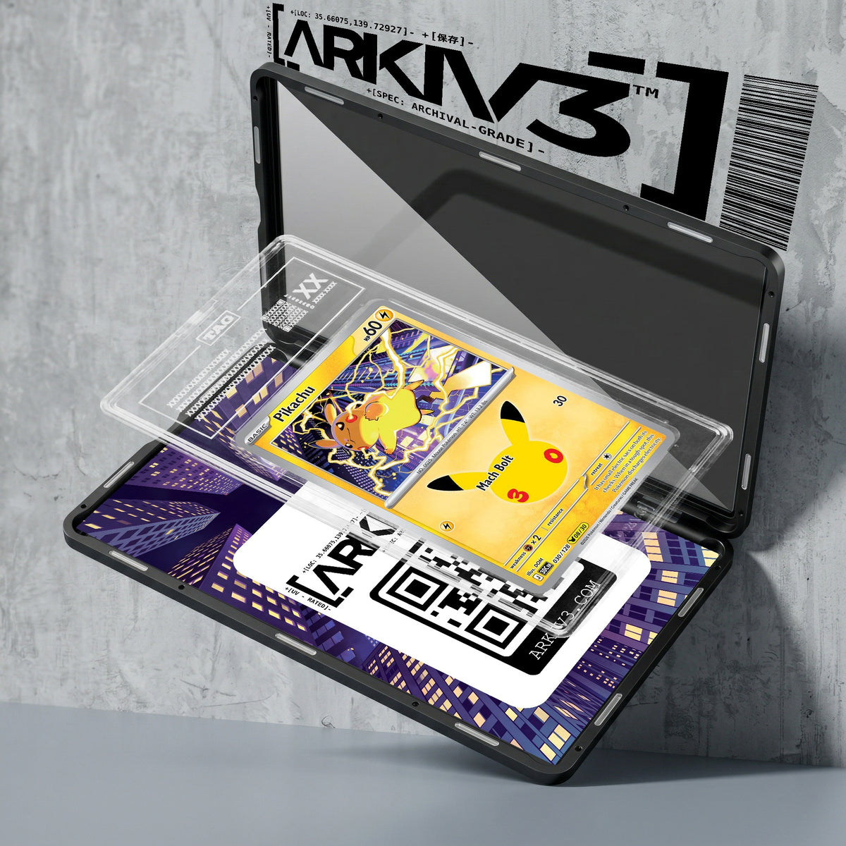 ARKIV3 TAG graded exploded mockup