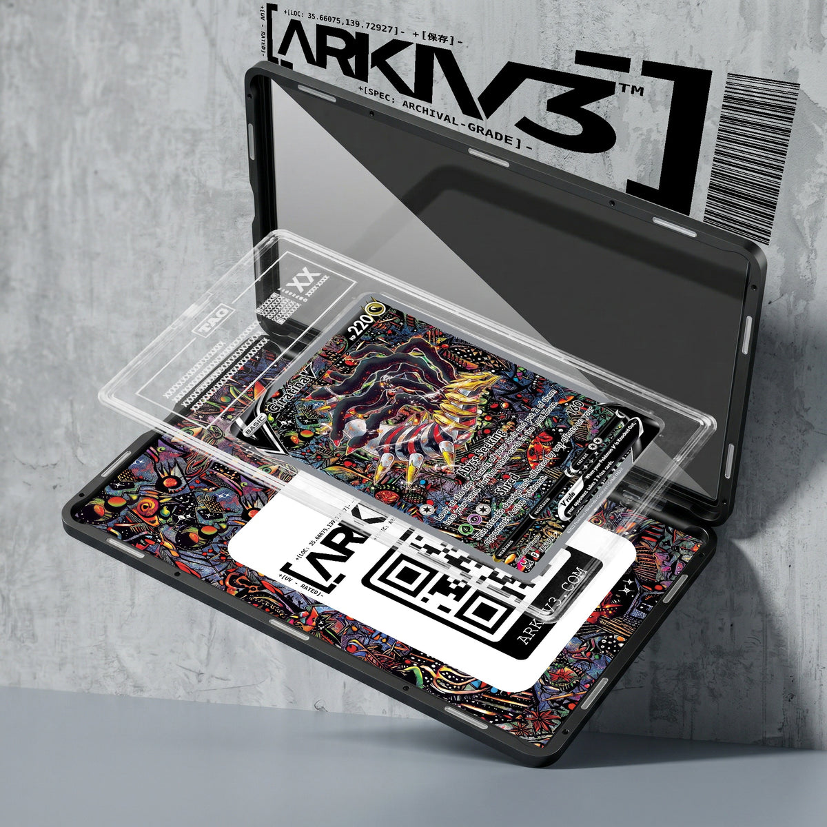 ARKIV3 TAG graded exploded mockup