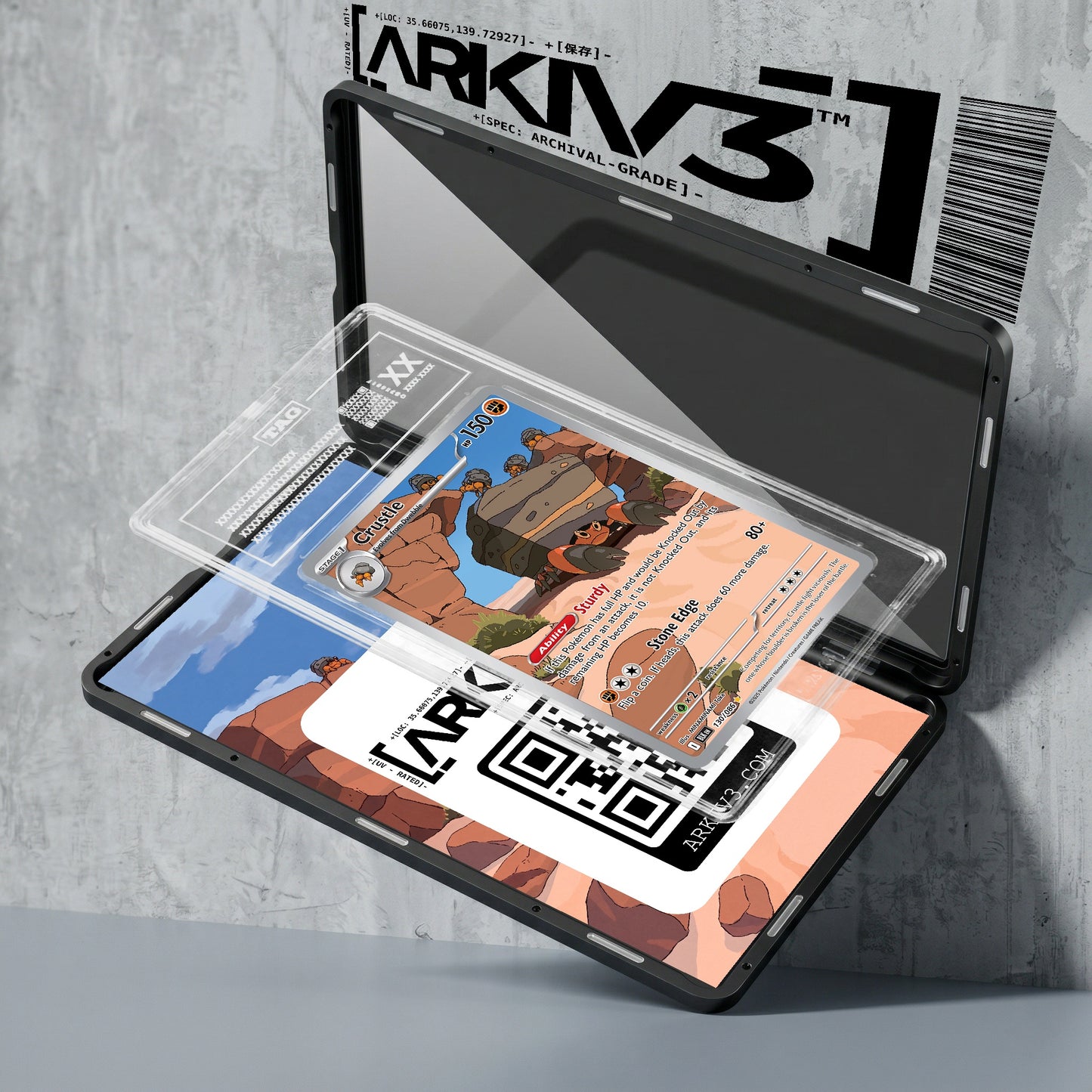 ARKIV3 TAG graded exploded mockup