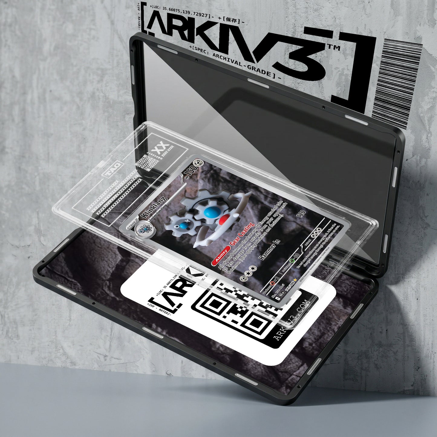 ARKIV3 TAG graded exploded mockup