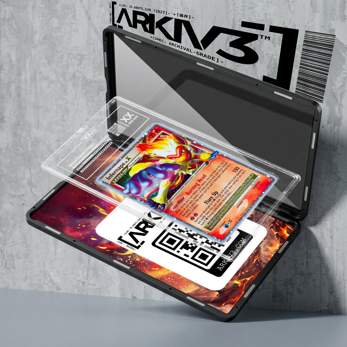 ARKIV3 TAG graded exploded mockup