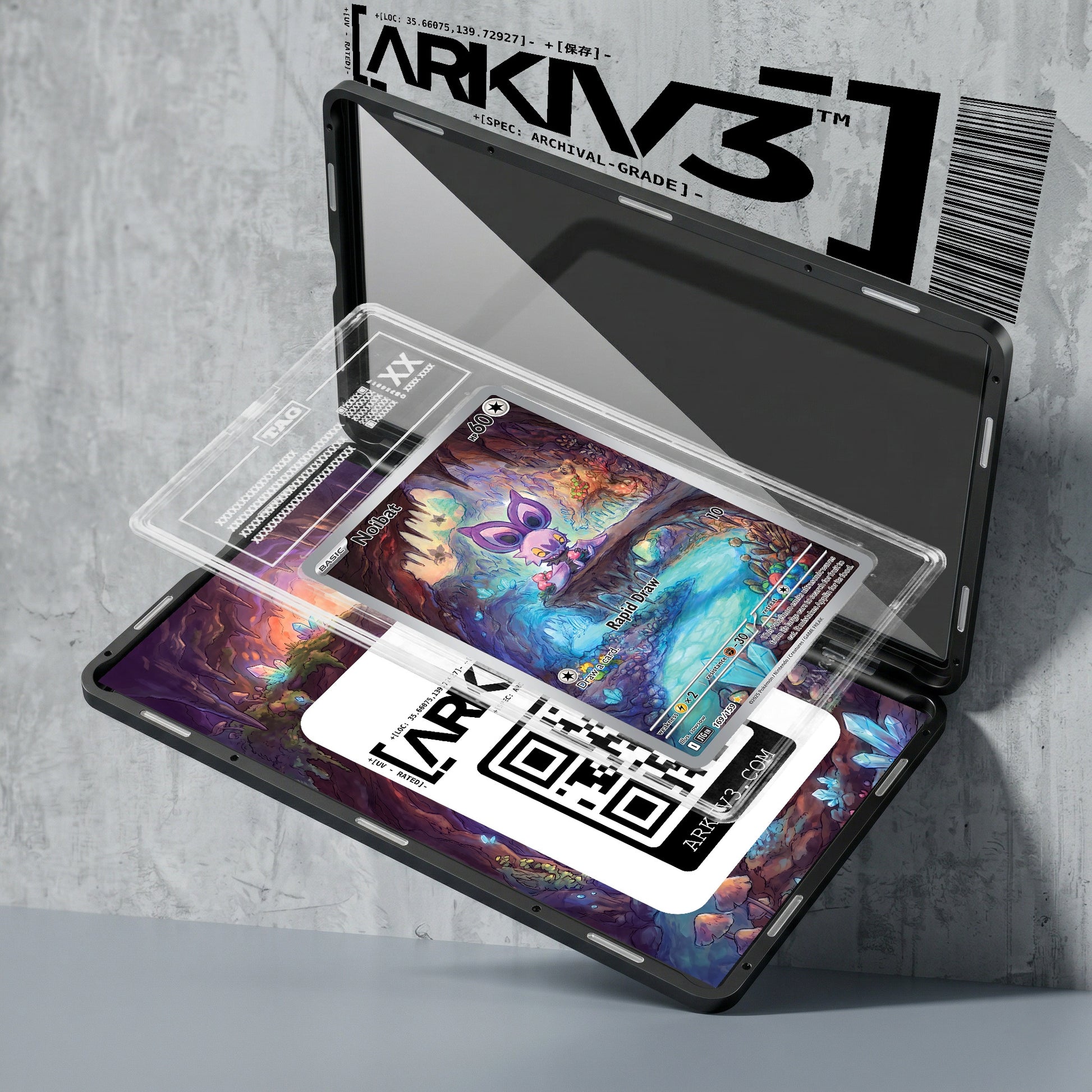 ARKIV3 TAG graded exploded mockup