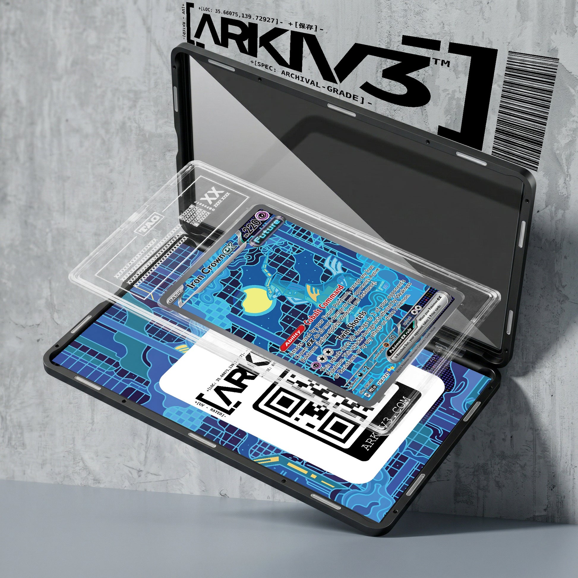 ARKIV3 TAG graded exploded mockup
