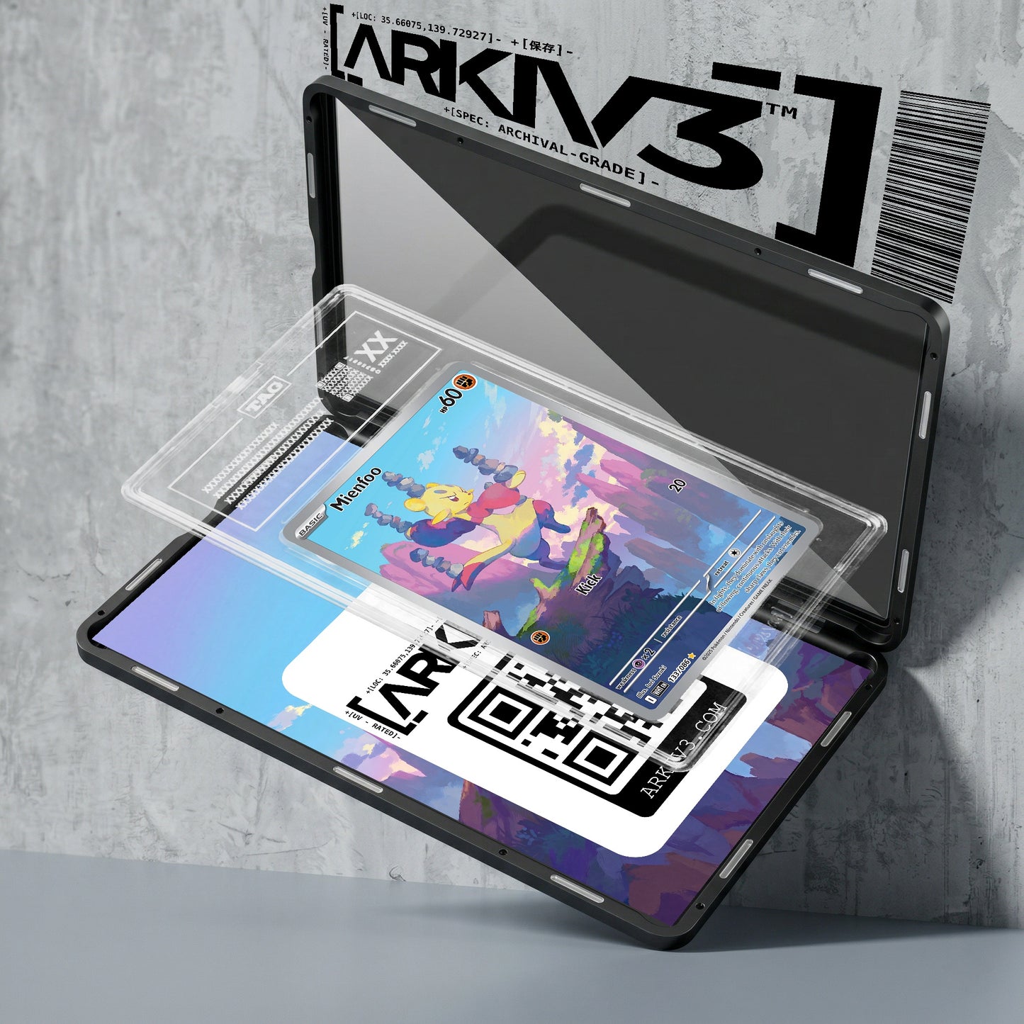 ARKIV3 TAG graded exploded mockup