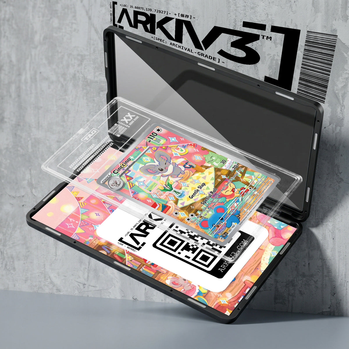 ARKIV3 TAG graded exploded mockup