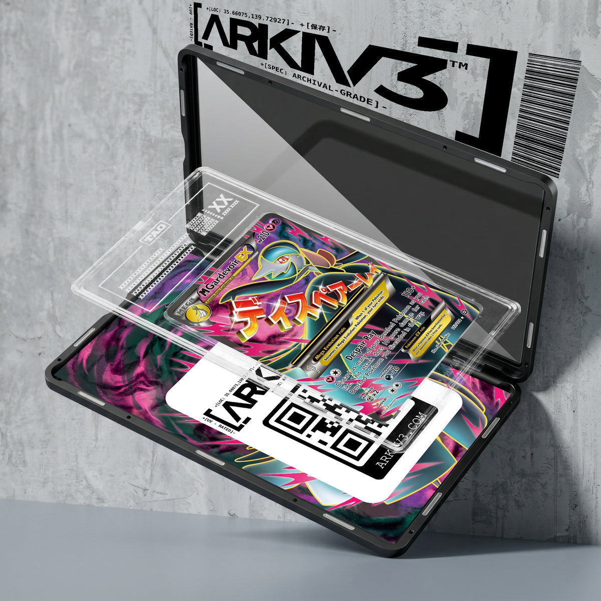 ARKIV3 TAG graded exploded mockup