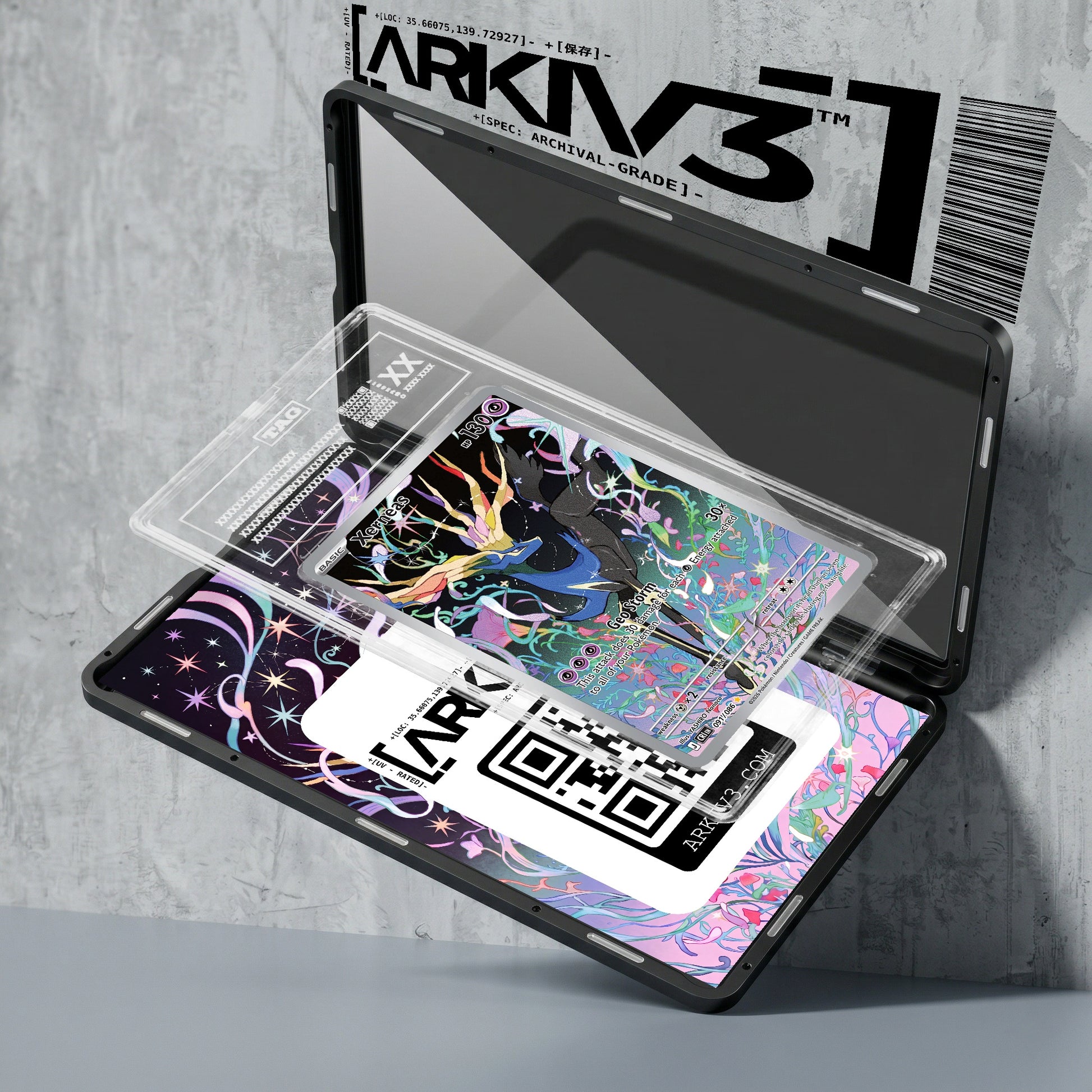 ARKIV3 TAG graded exploded mockup