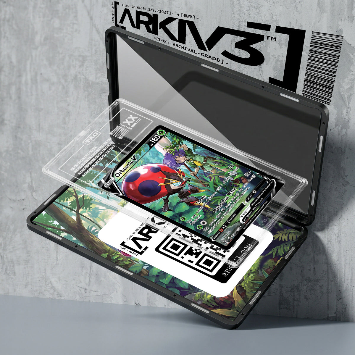 ARKIV3 TAG graded exploded mockup