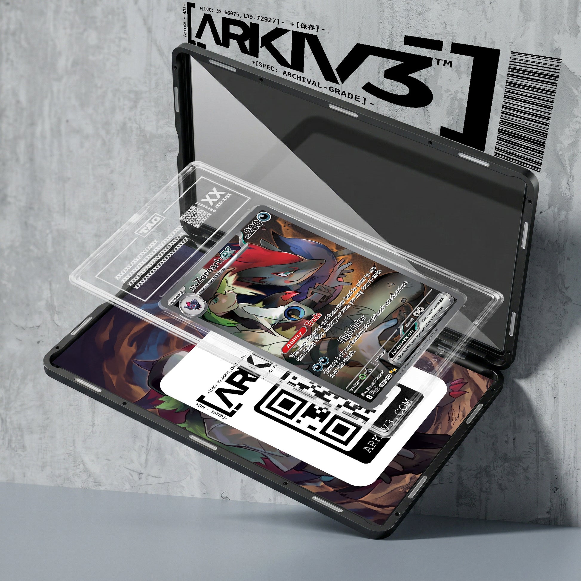 ARKIV3 TAG graded exploded mockup