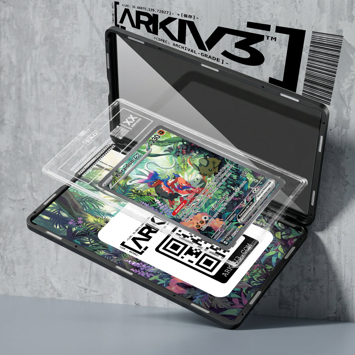 ARKIV3 TAG graded exploded mockup