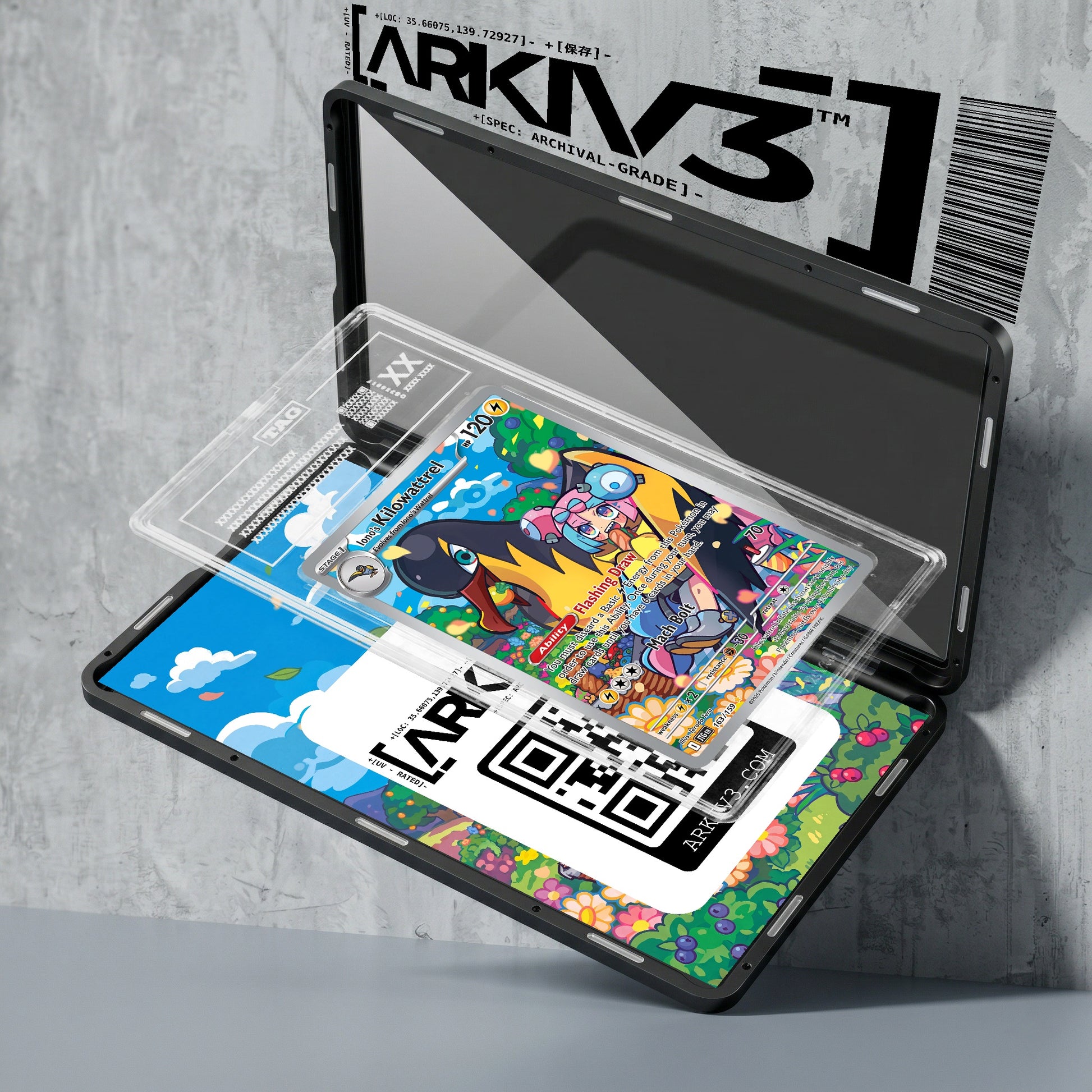 ARKIV3 TAG graded exploded mockup
