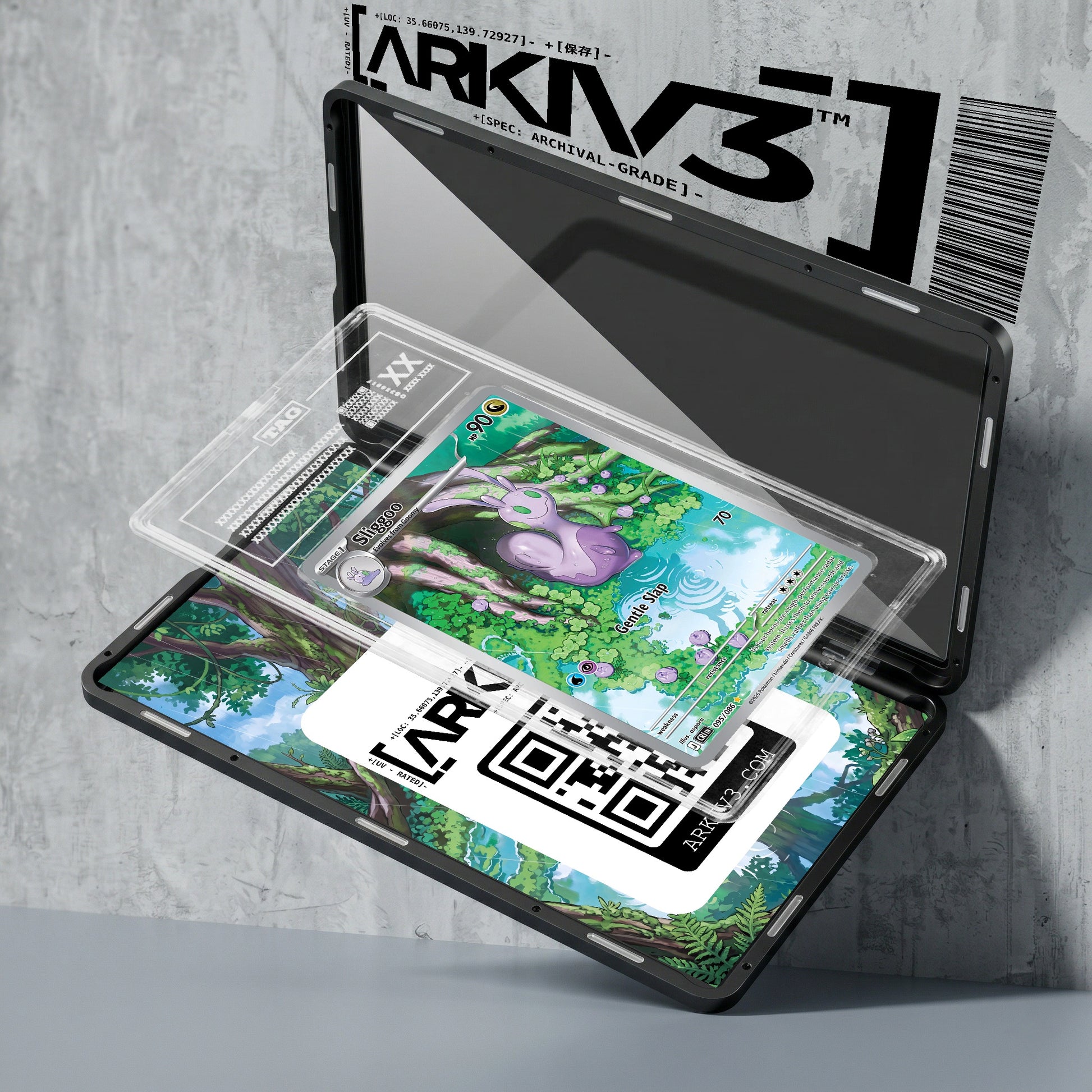 ARKIV3 TAG graded exploded mockup