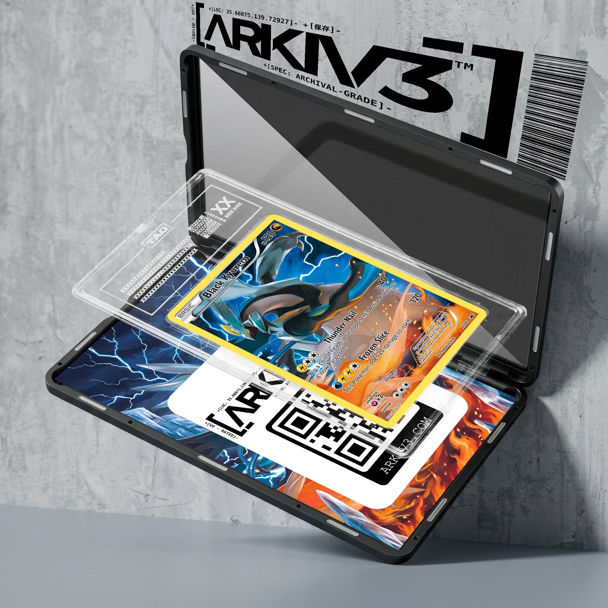 ARKIV3 TAG graded exploded mockup