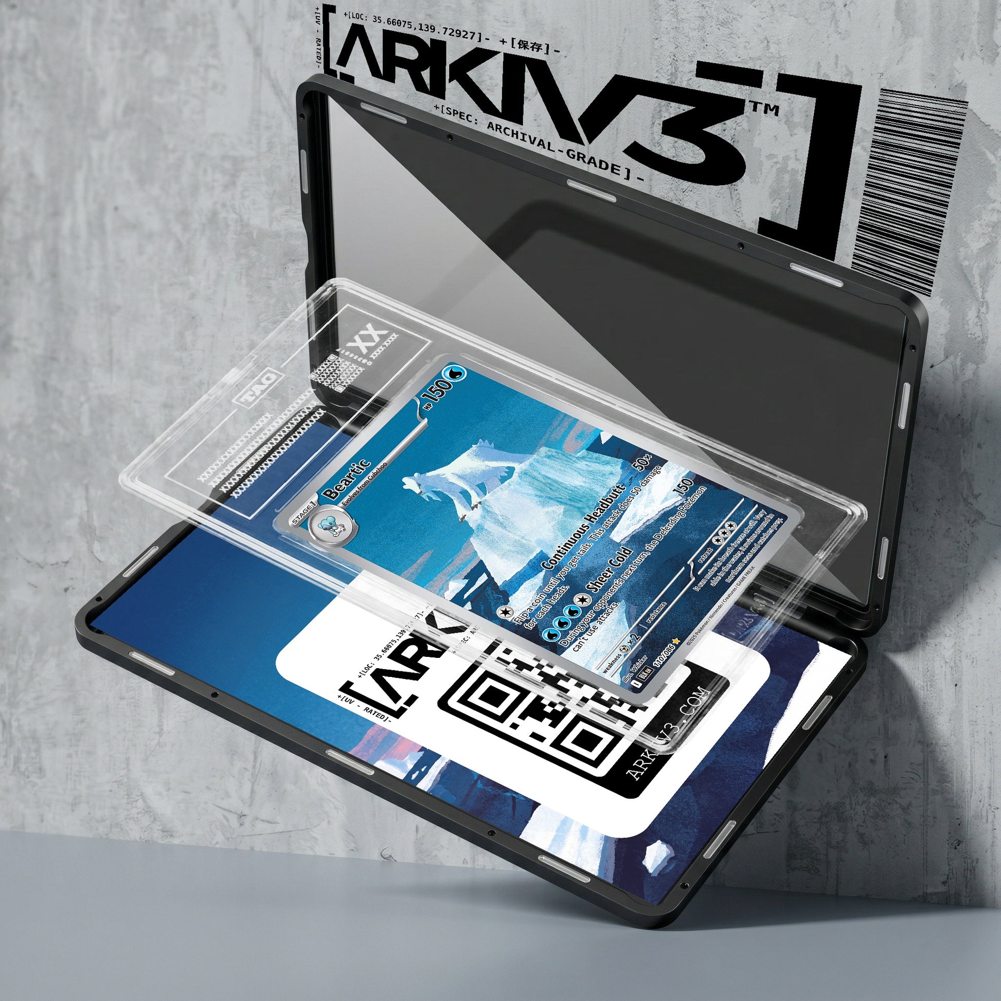 ARKIV3 TAG graded exploded mockup