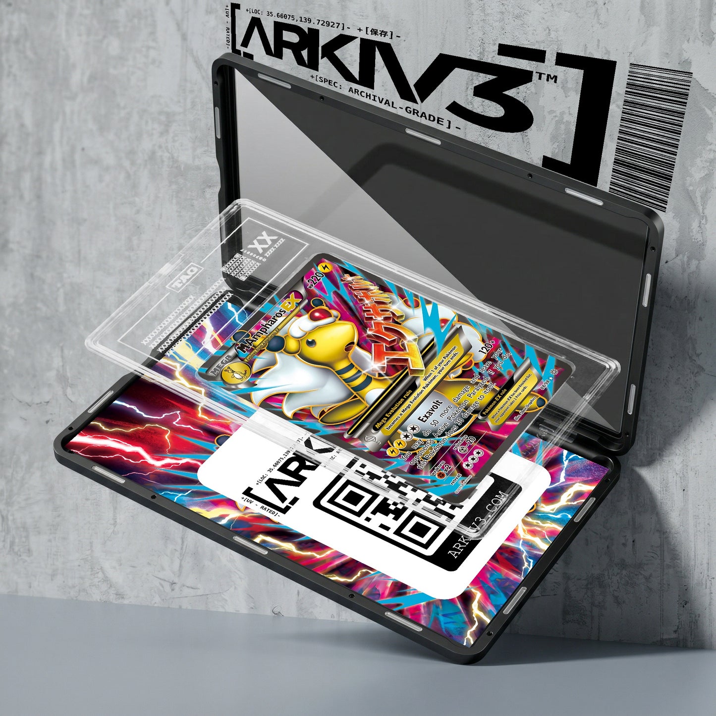 ARKIV3 TAG graded exploded mockup