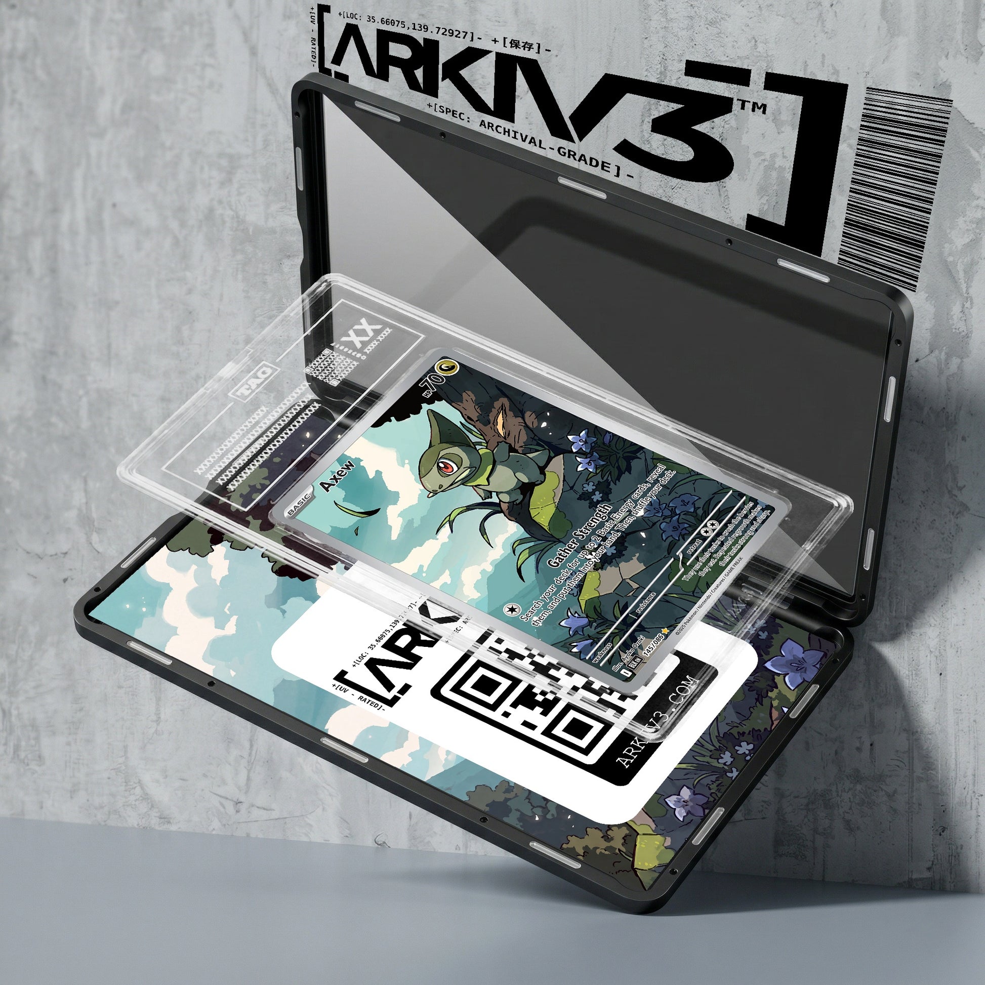 ARKIV3 TAG graded exploded mockup