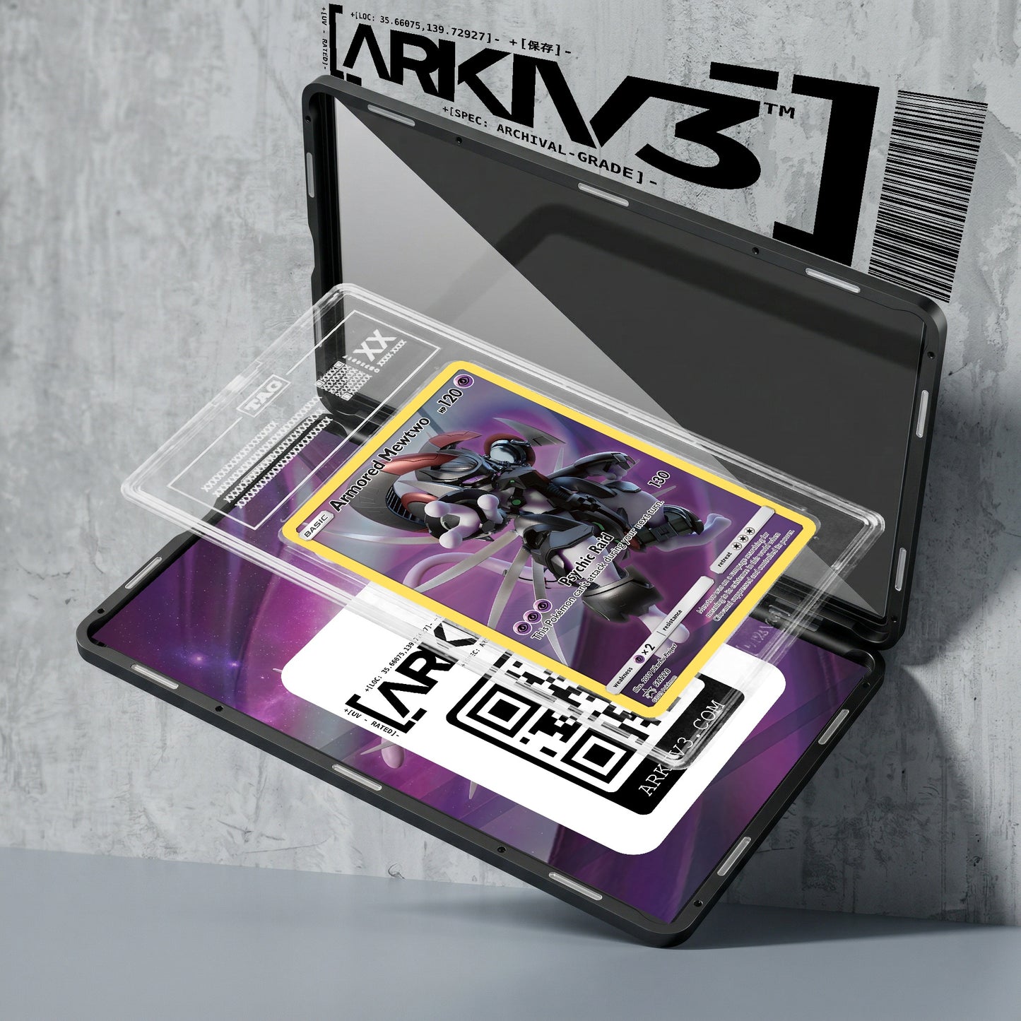 ARKIV3 TAG graded exploded mockup