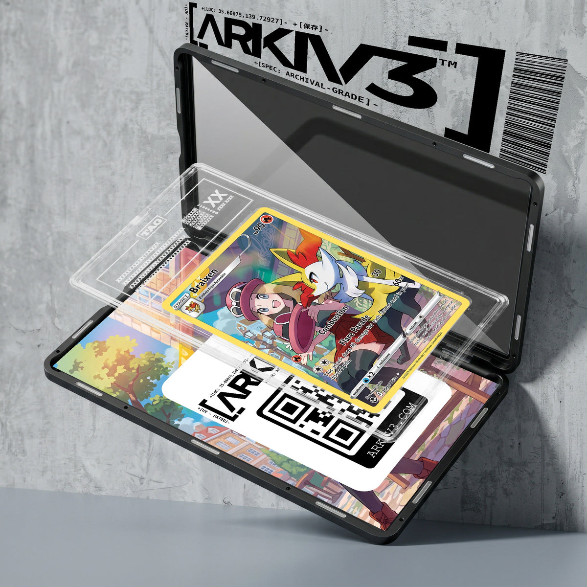 ARKIV3 TAG graded exploded mockup