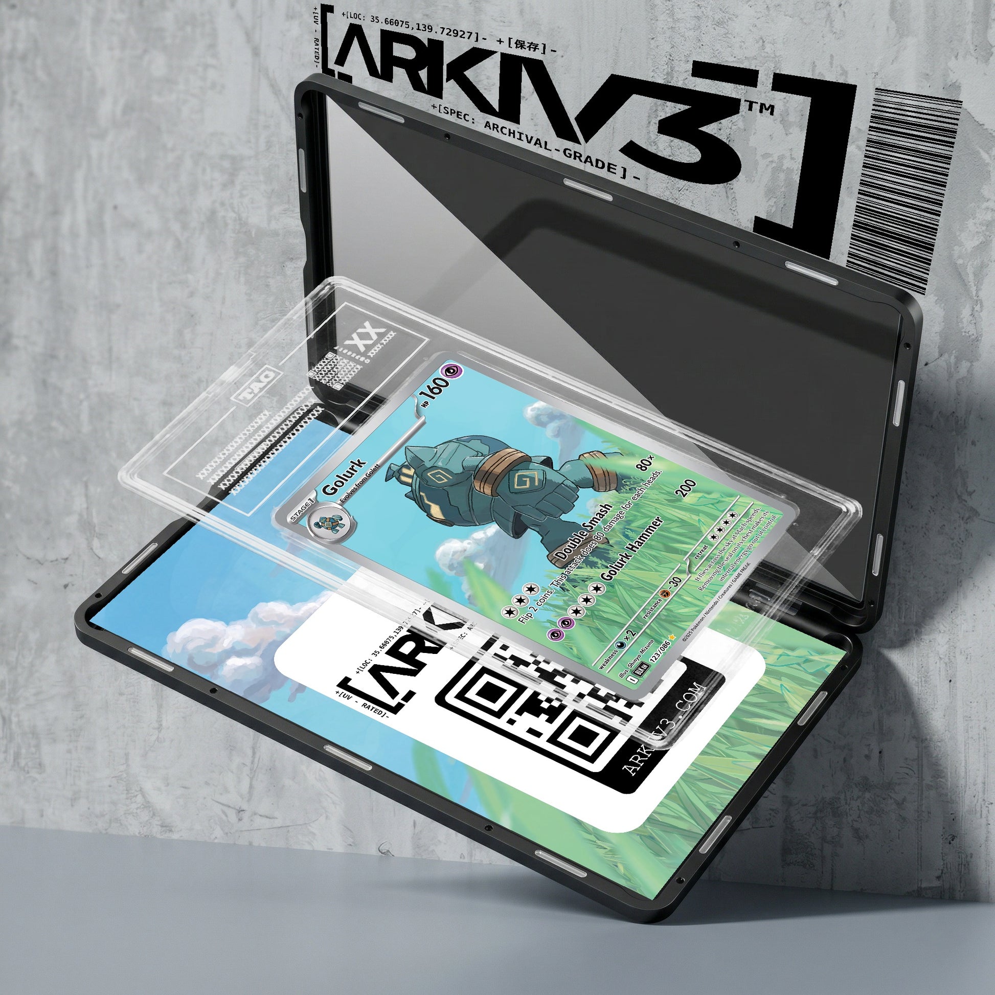 ARKIV3 TAG graded exploded mockup