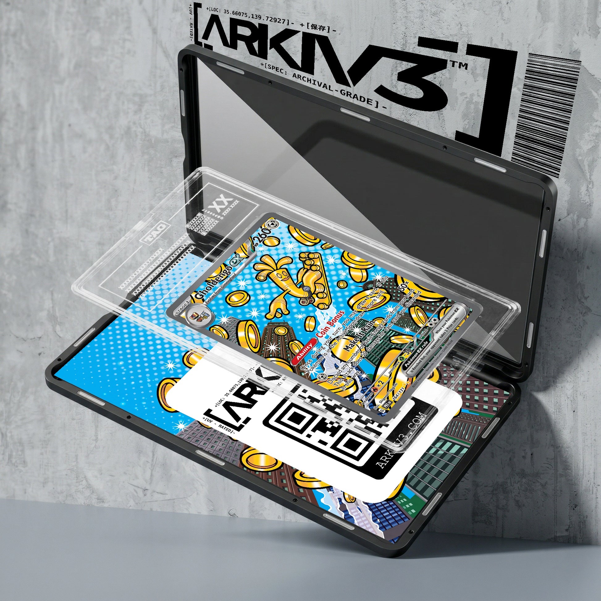 ARKIV3 TAG graded exploded mockup