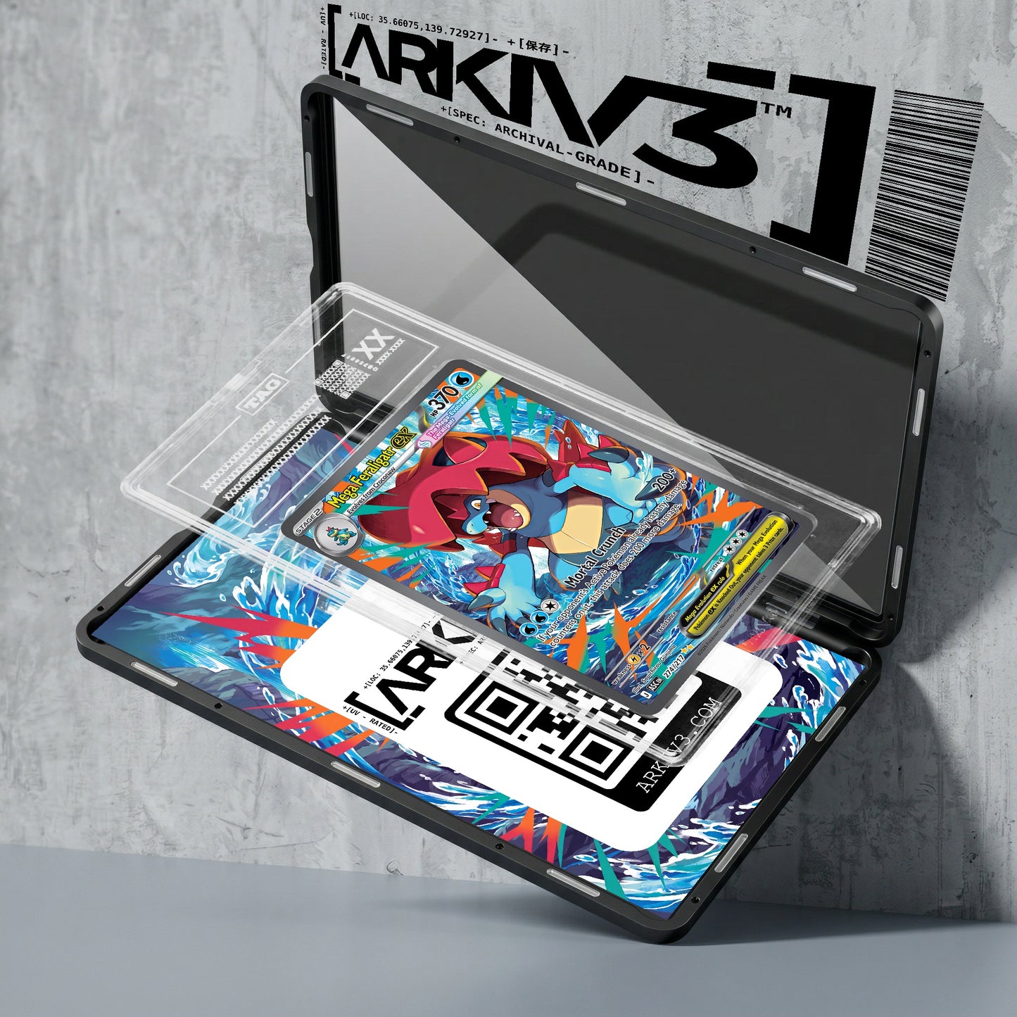 ARKIV3 TAG graded exploded mockup