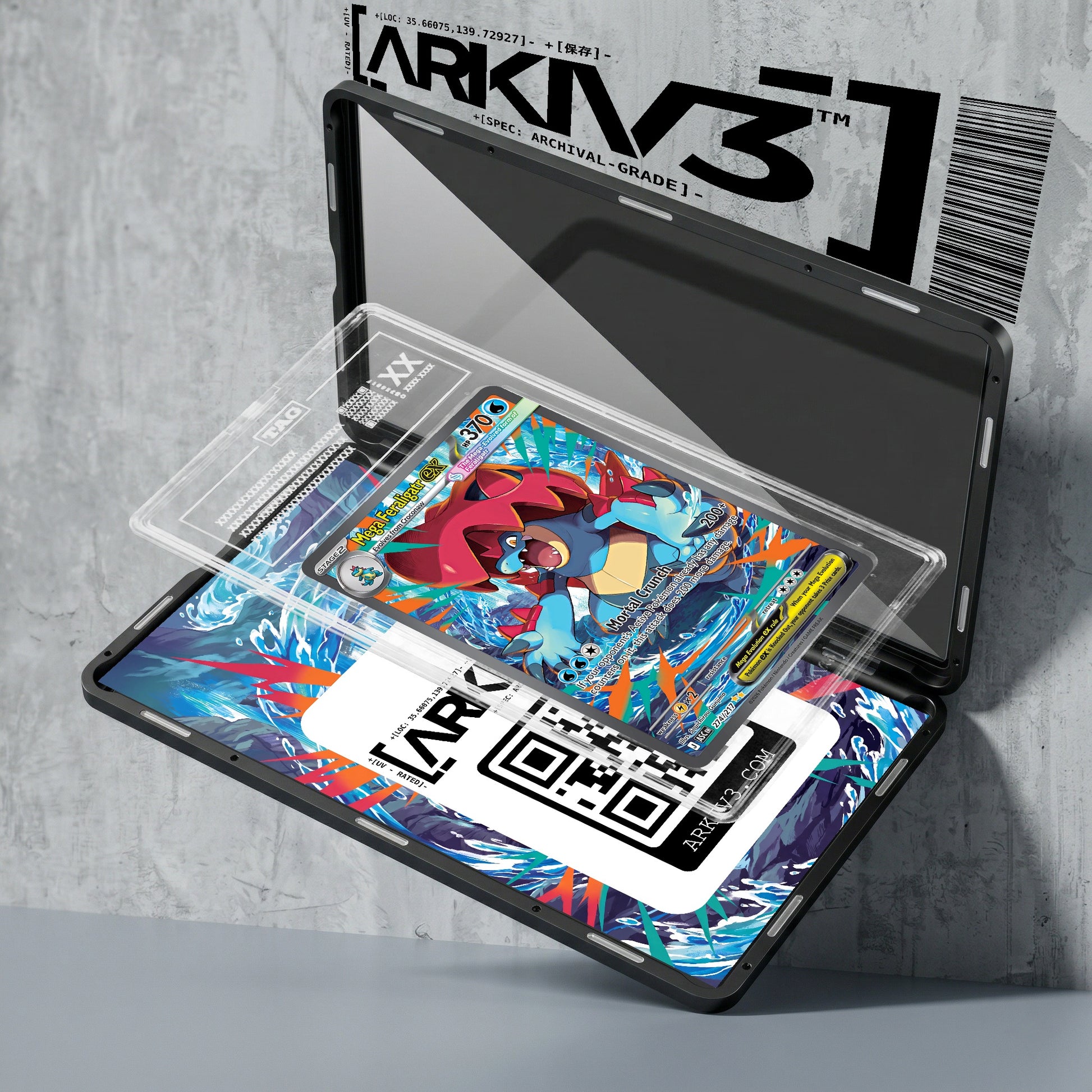 ARKIV3 TAG graded exploded mockup