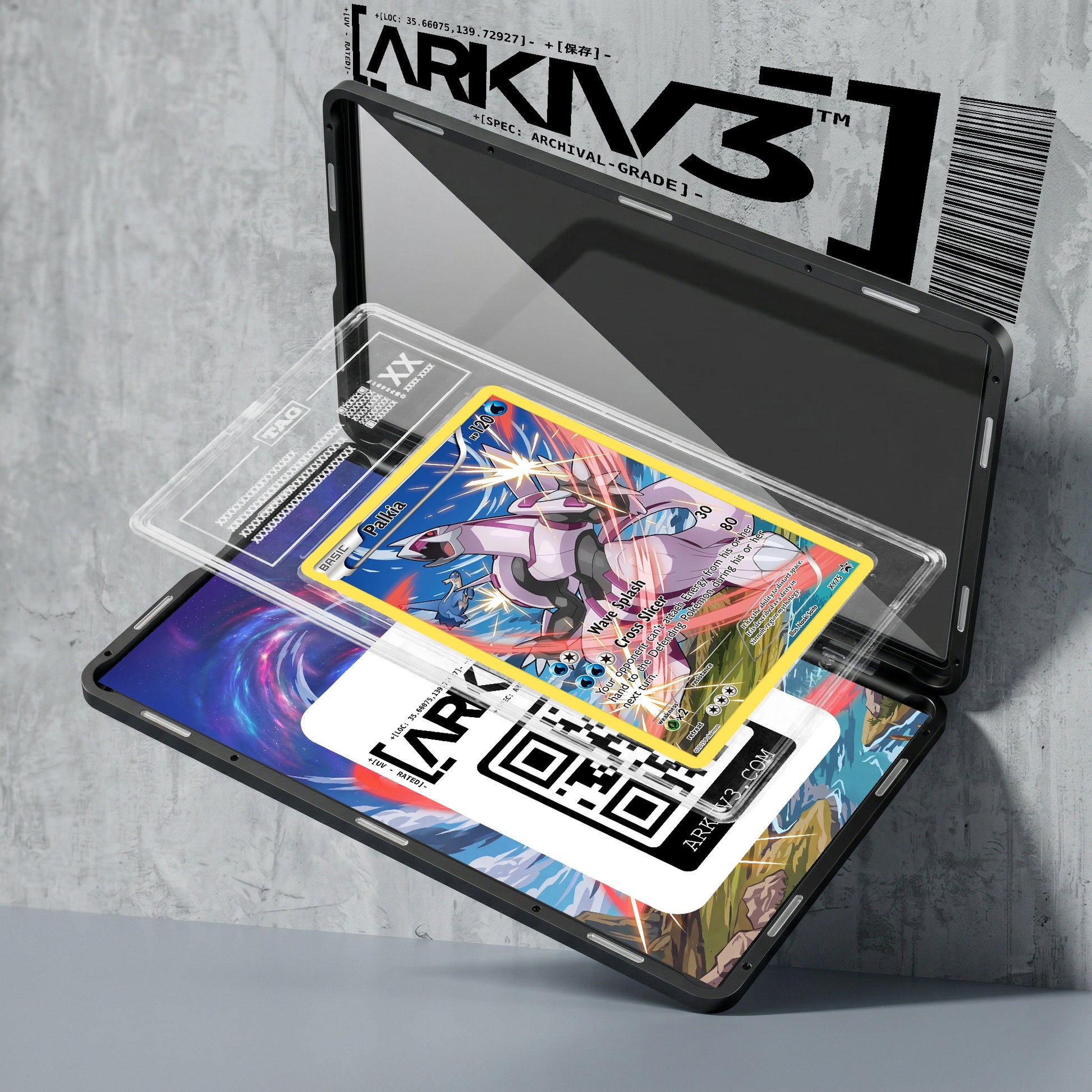 ARKIV3 TAG graded exploded mockup