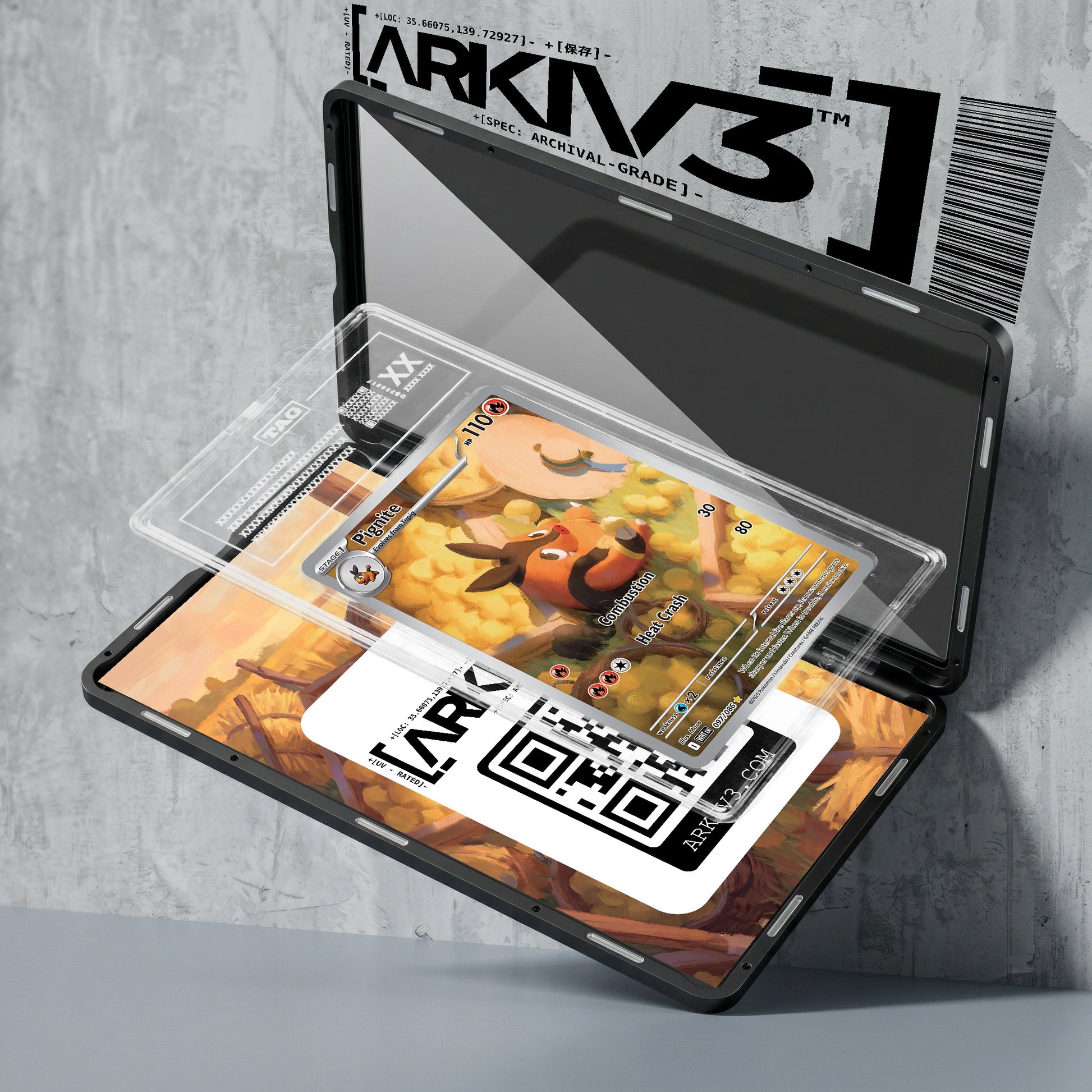ARKIV3 TAG graded exploded mockup