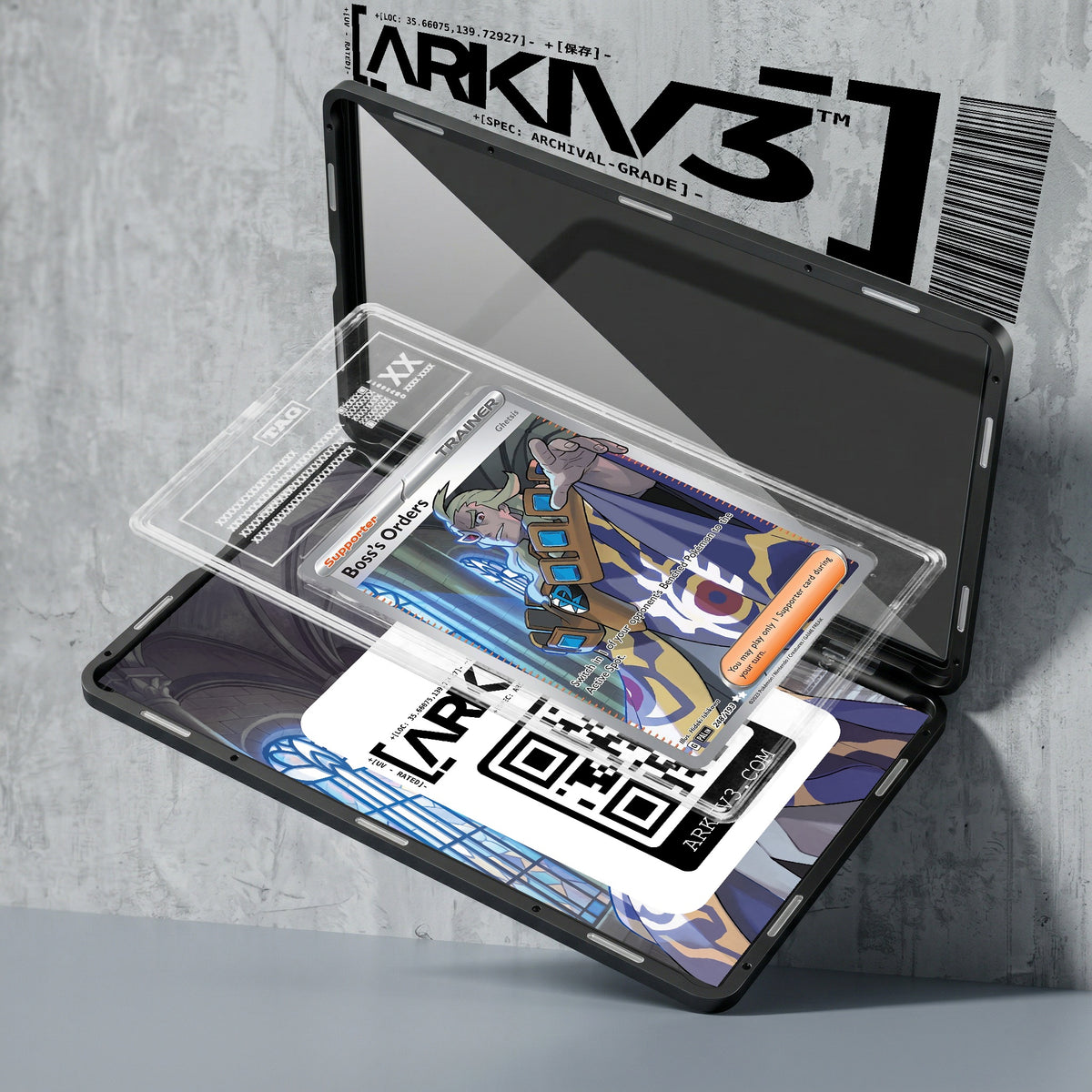 ARKIV3 TAG graded exploded mockup