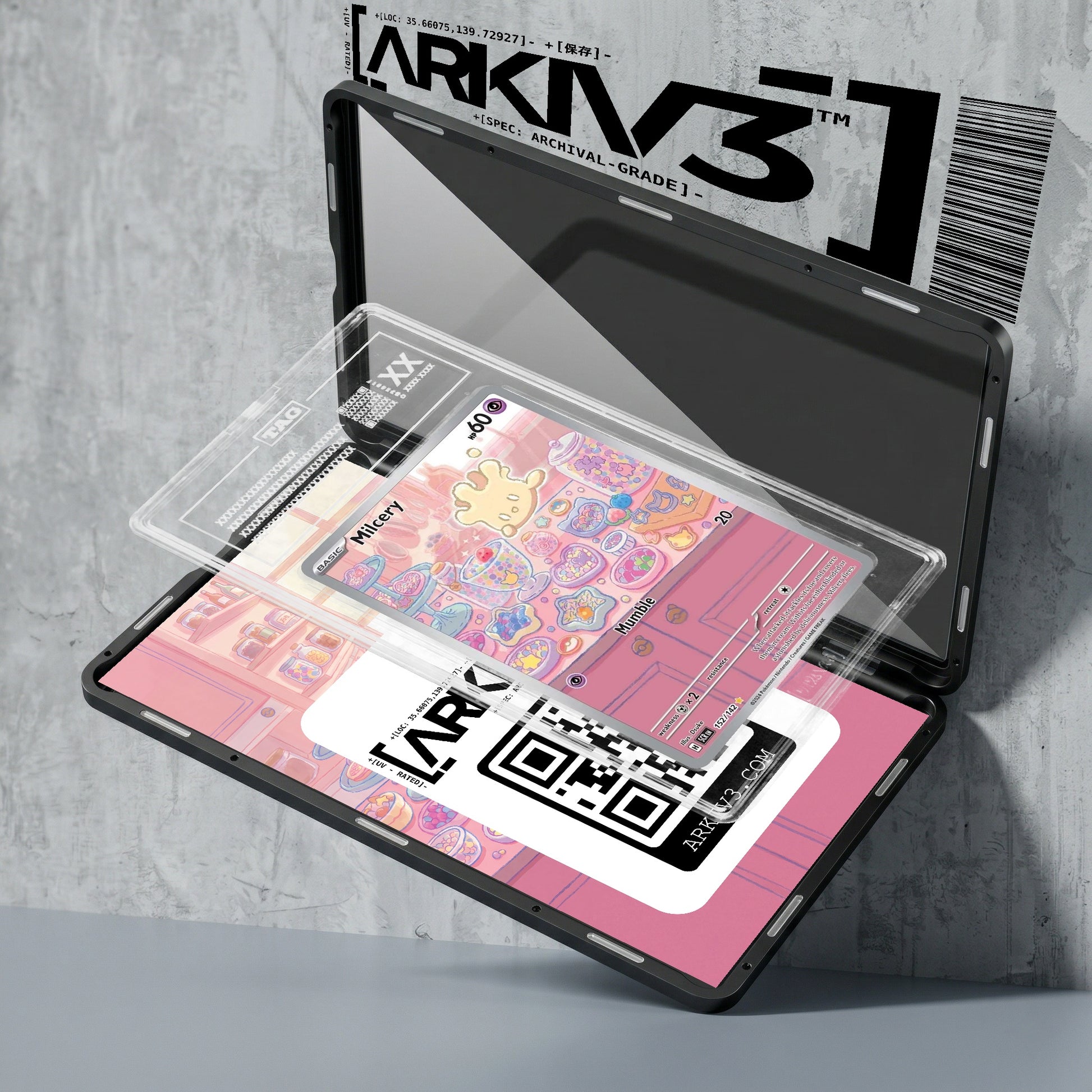 ARKIV3 TAG graded exploded mockup