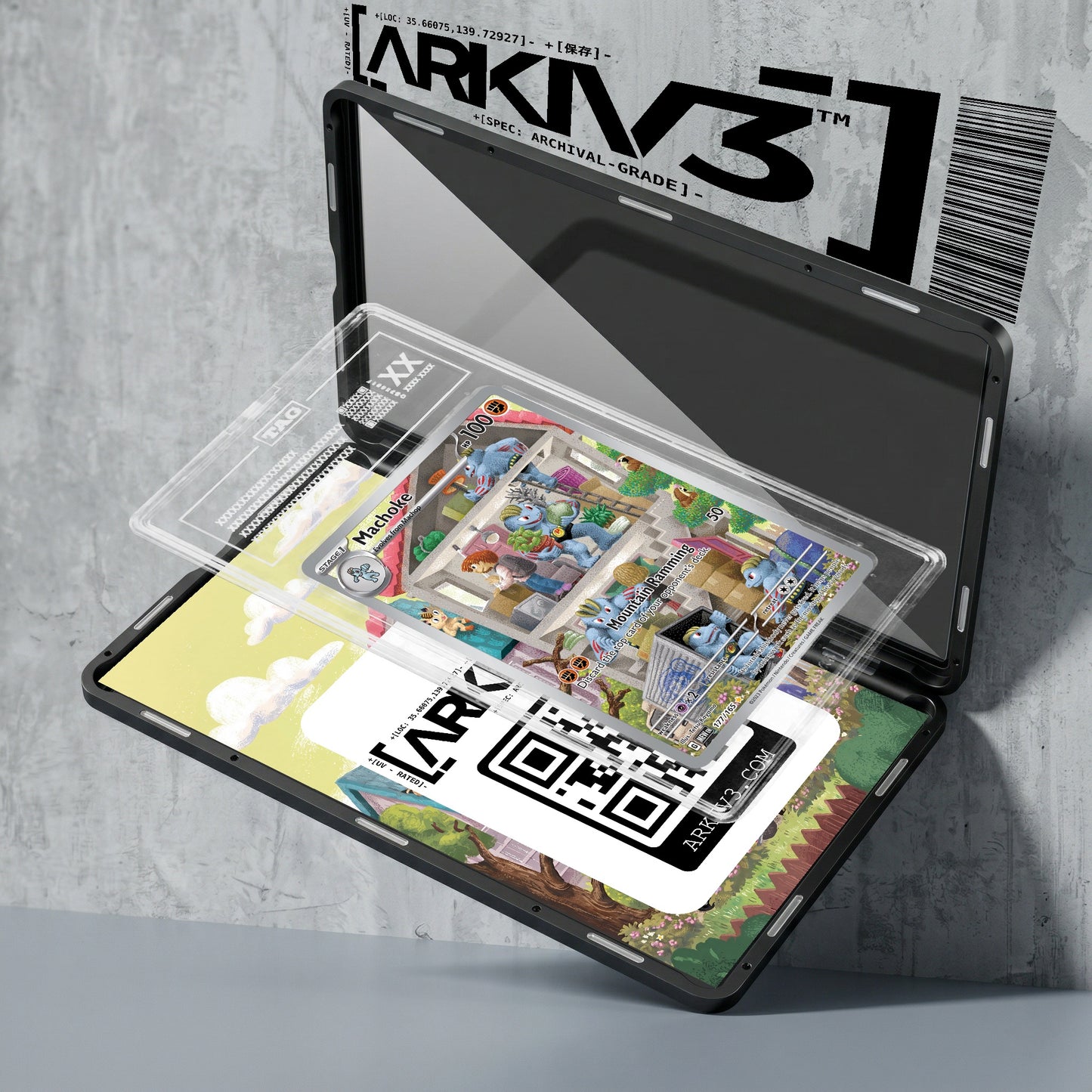 ARKIV3 TAG graded exploded mockup