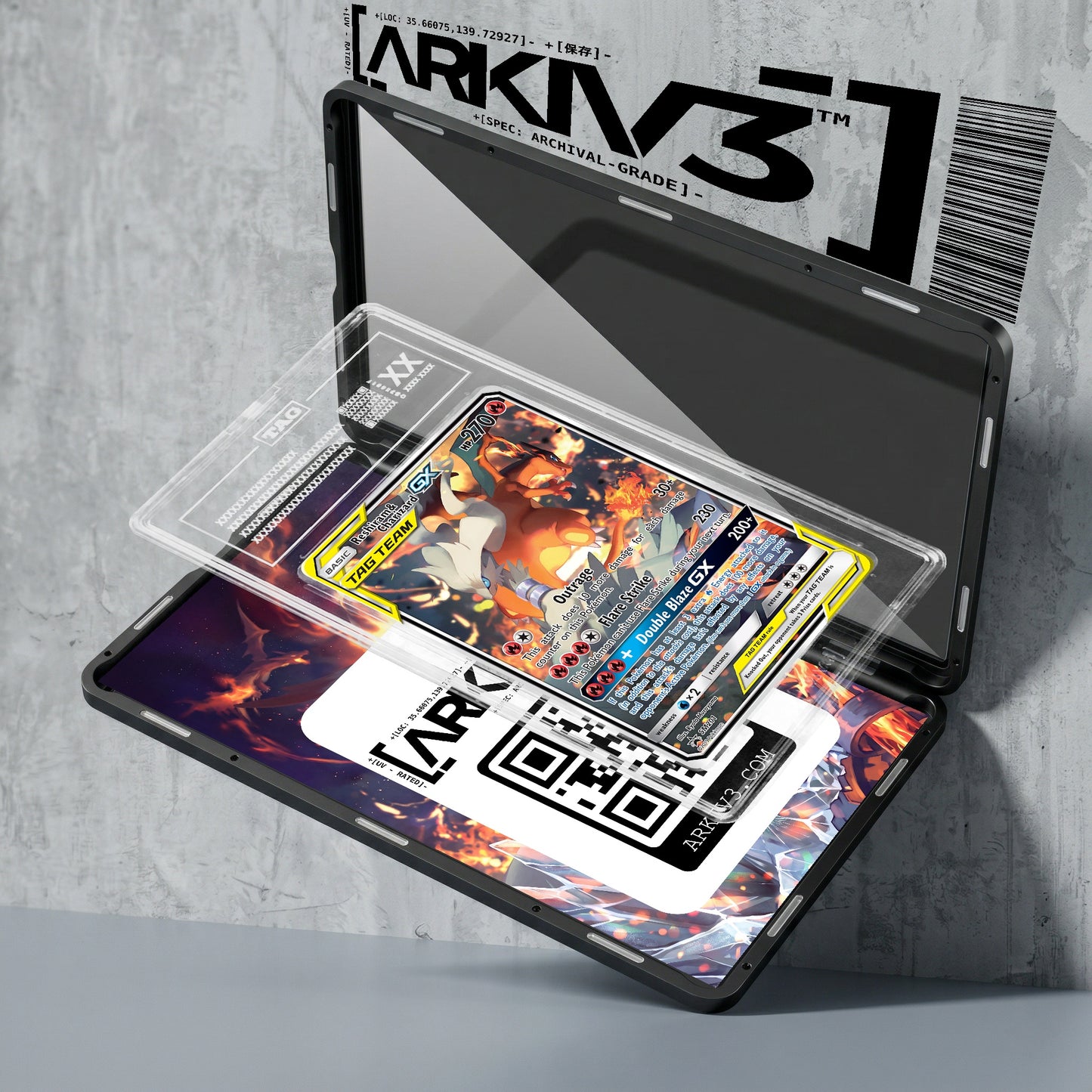 ARKIV3 TAG graded exploded mockup
