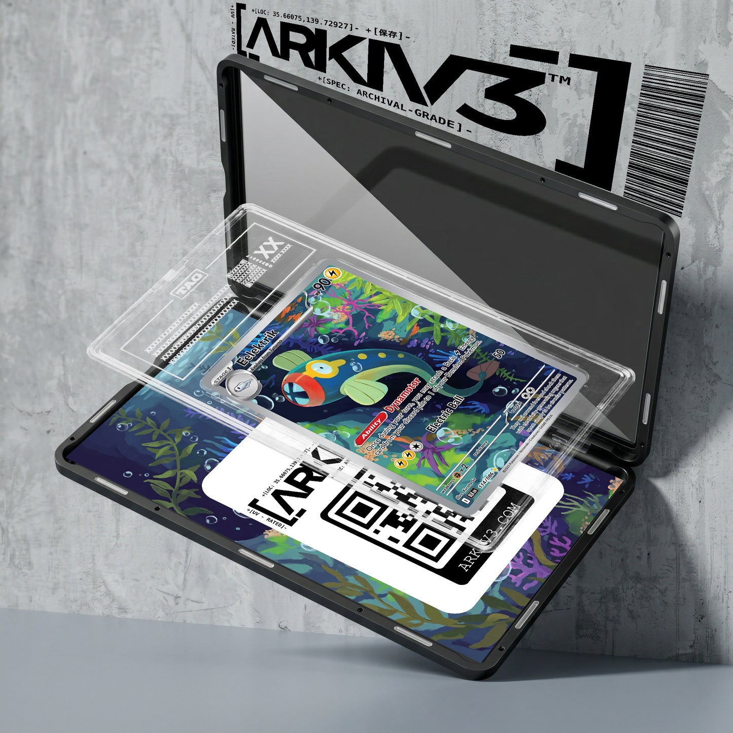 ARKIV3 TAG graded exploded mockup