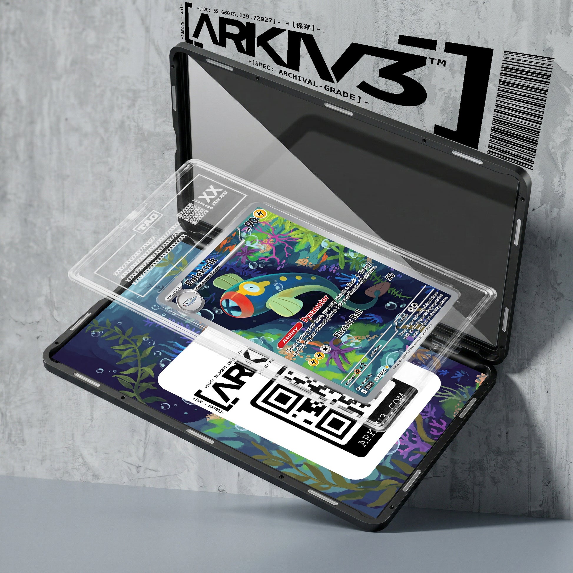 ARKIV3 TAG graded exploded mockup