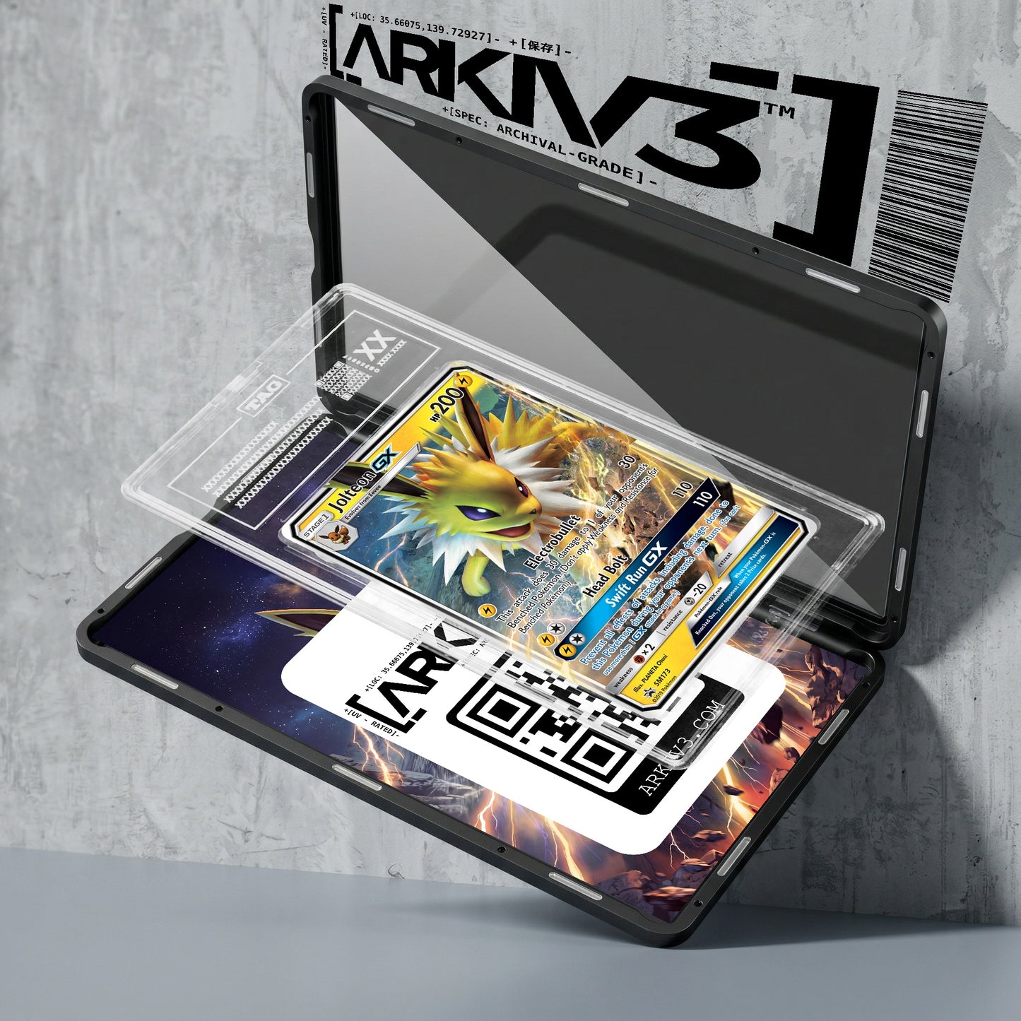 ARKIV3 TAG graded exploded mockup