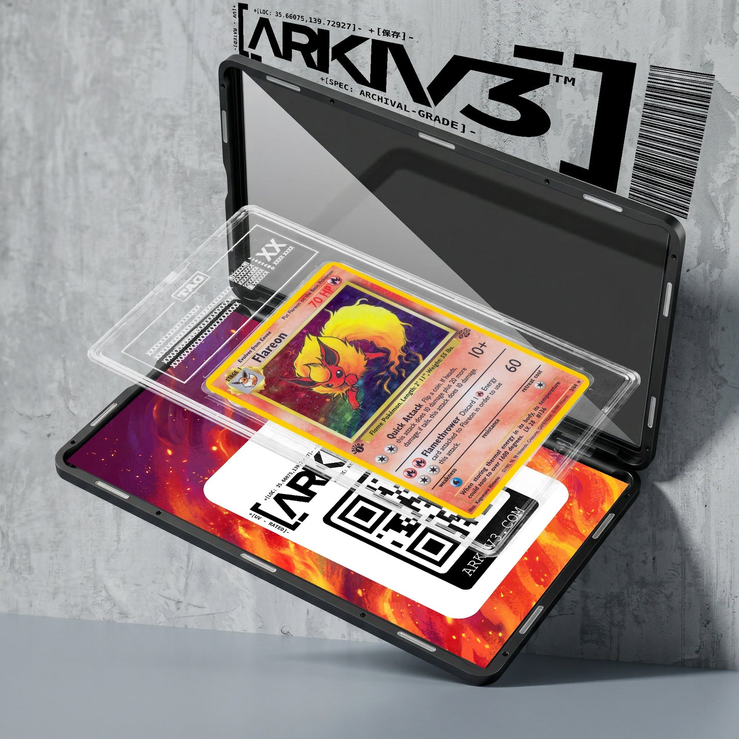 ARKIV3 TAG graded exploded mockup