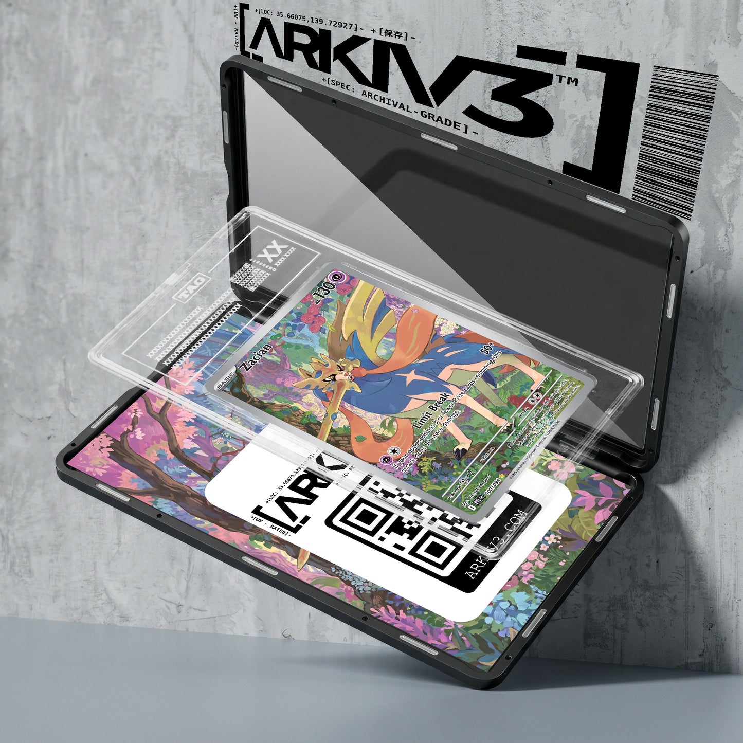 ARKIV3 TAG graded exploded mockup
