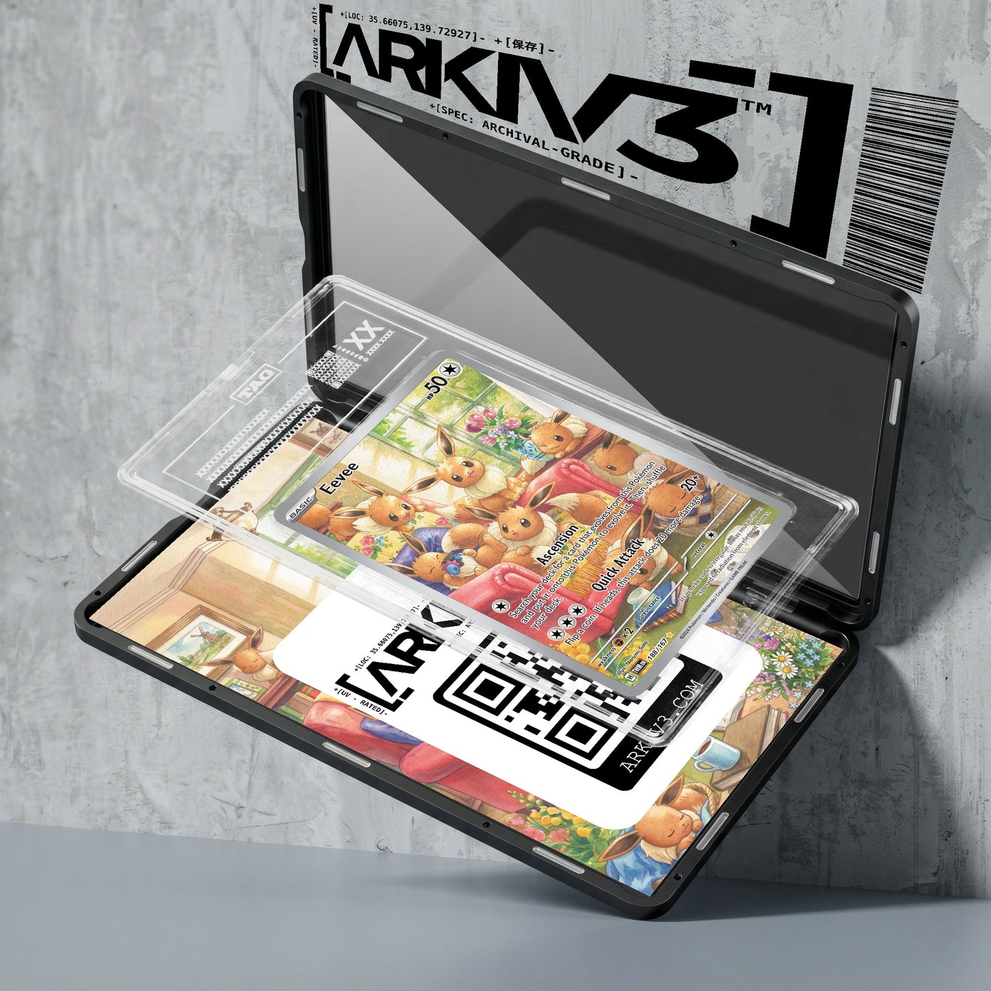 ARKIV3 TAG graded exploded mockup