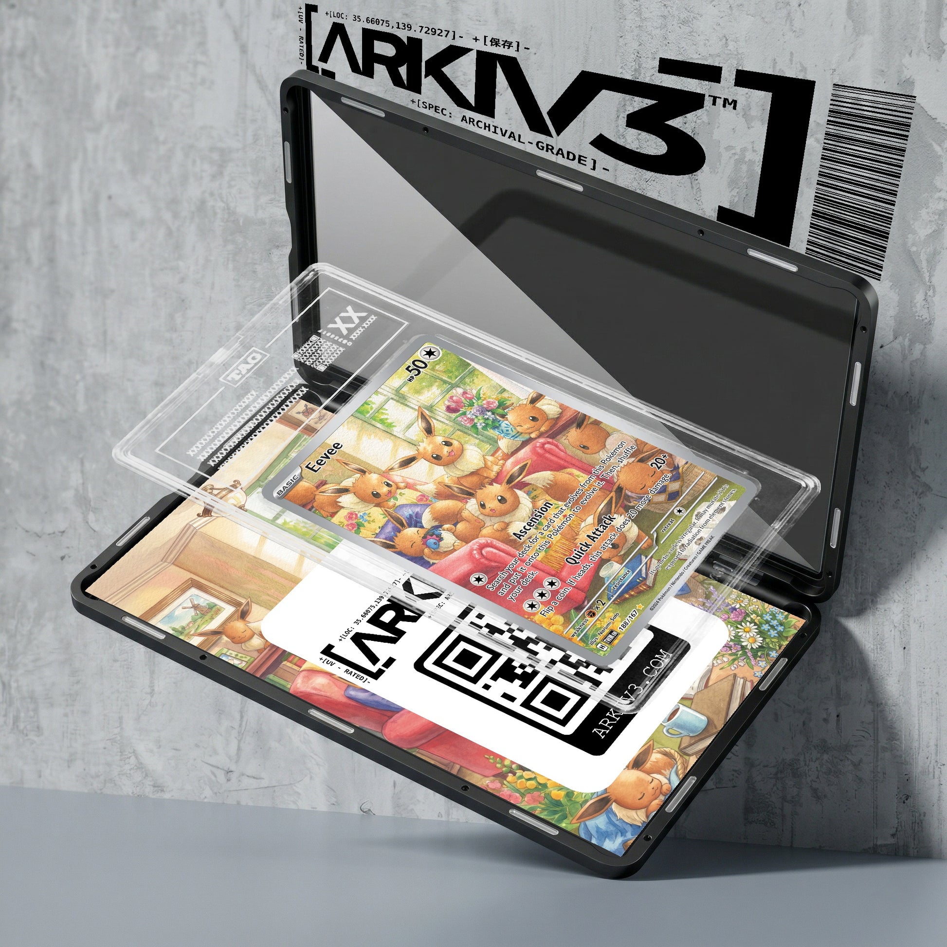 ARKIV3 TAG graded exploded mockup