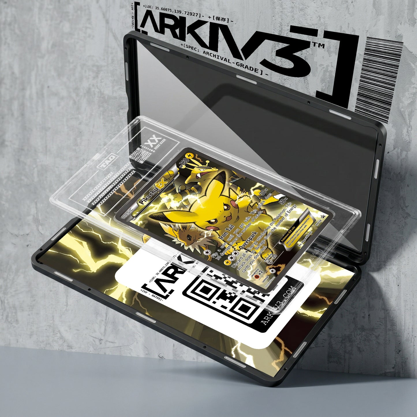 ARKIV3 TAG graded exploded mockup