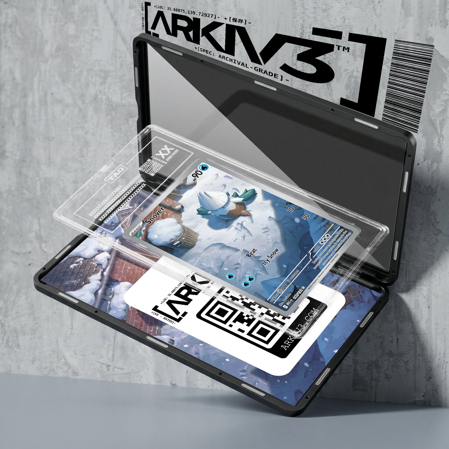ARKIV3 TAG graded exploded mockup