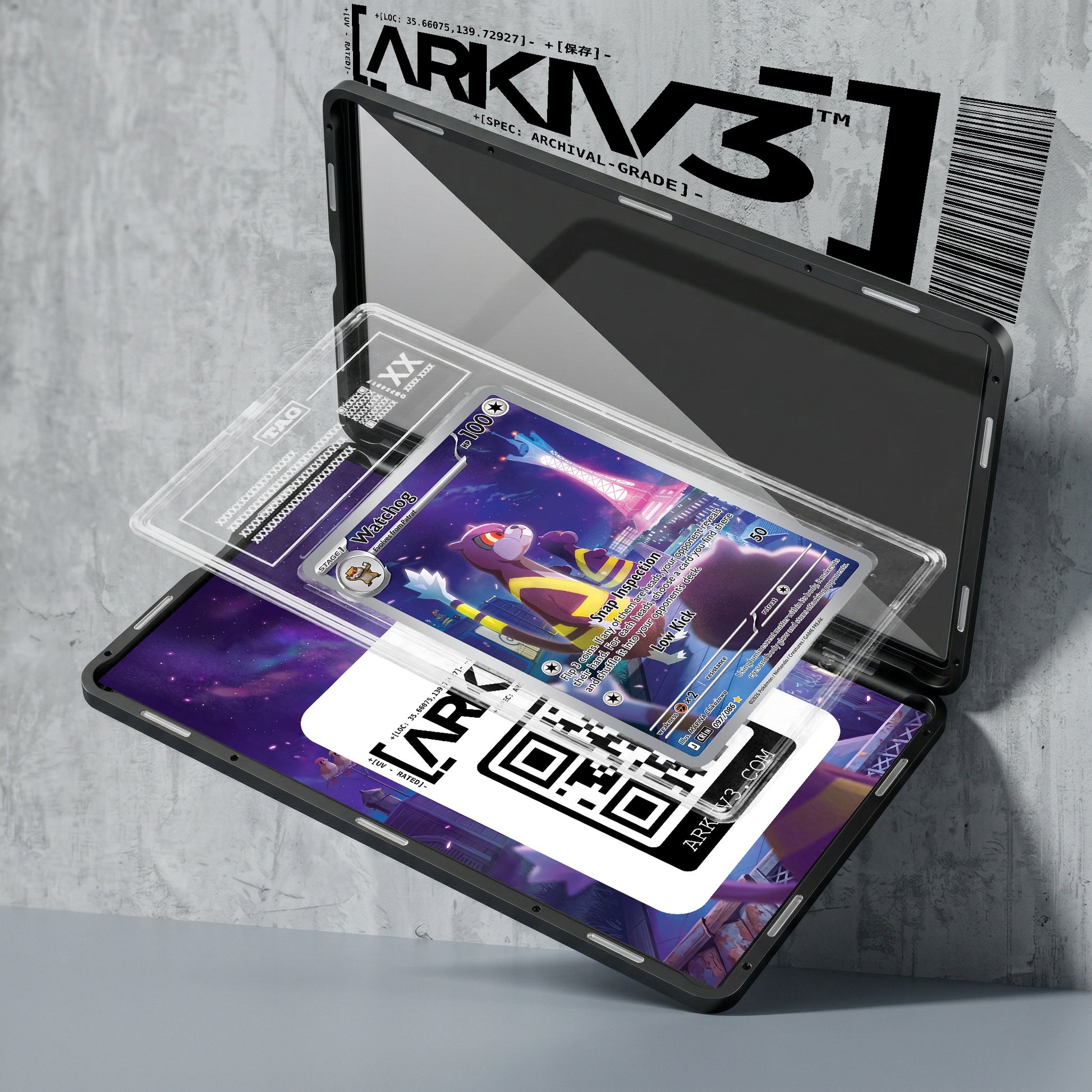 ARKIV3 TAG graded exploded mockup