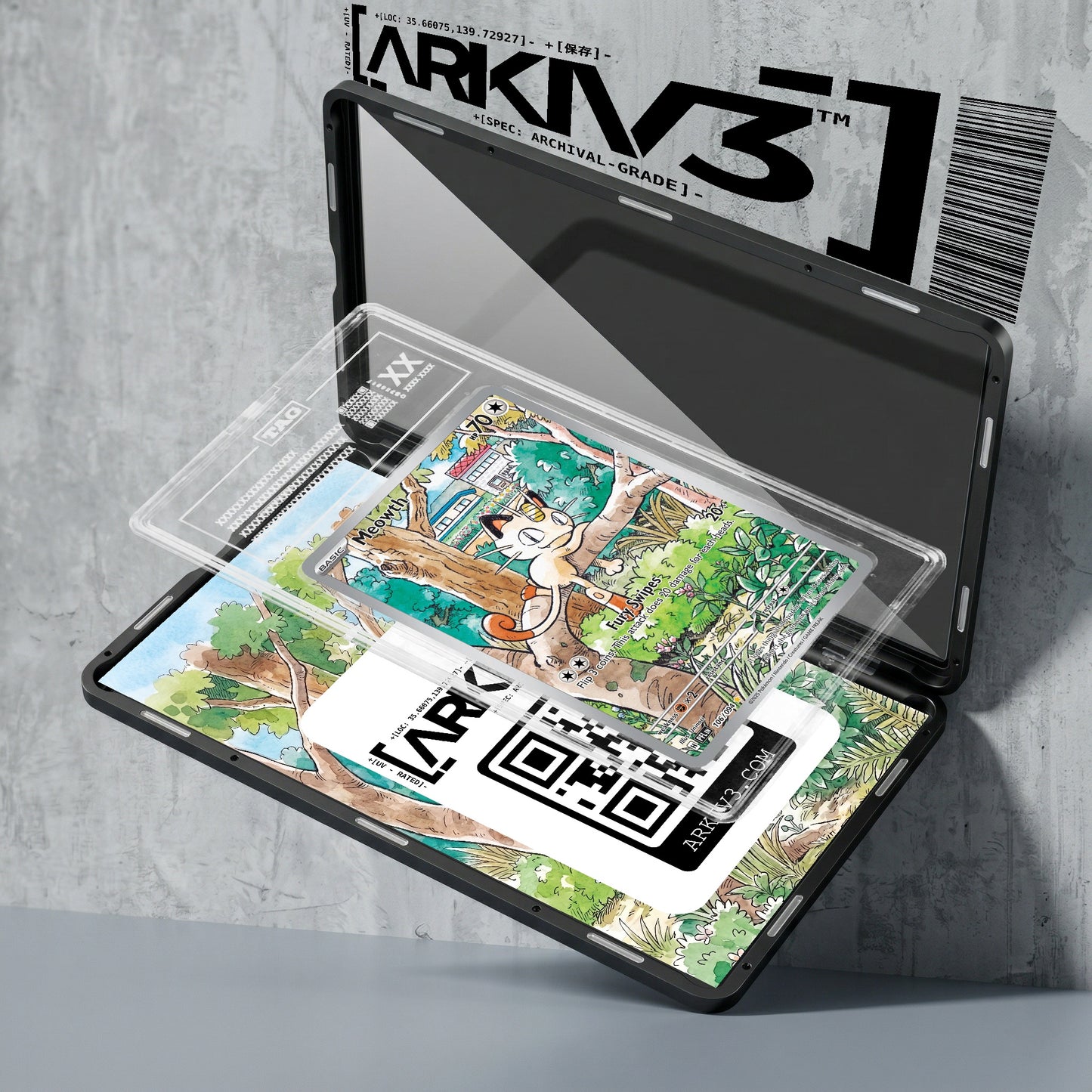 ARKIV3 TAG graded exploded mockup