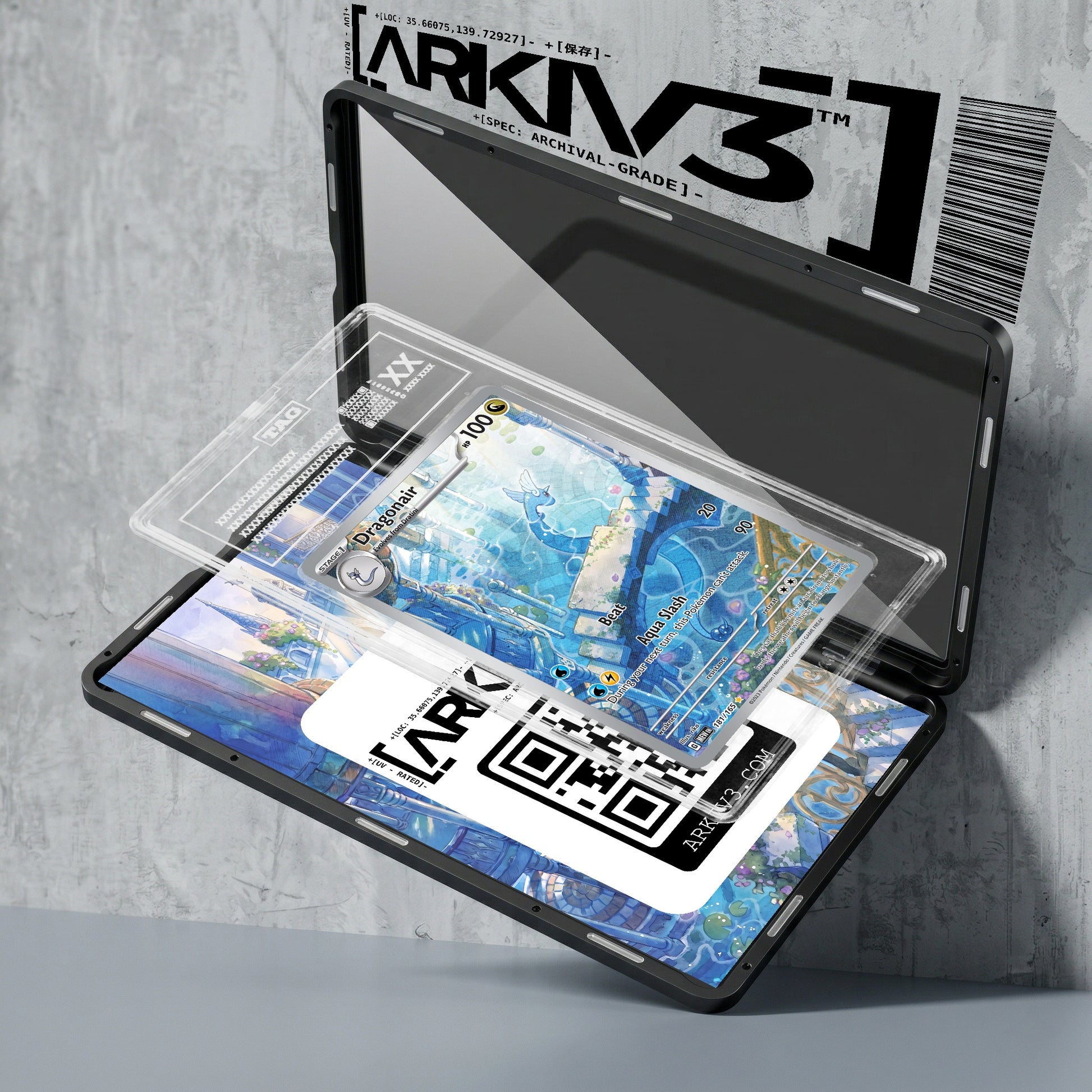 ARKIV3 TAG graded exploded mockup
