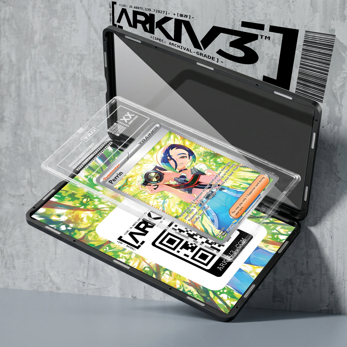 ARKIV3 TAG graded exploded mockup