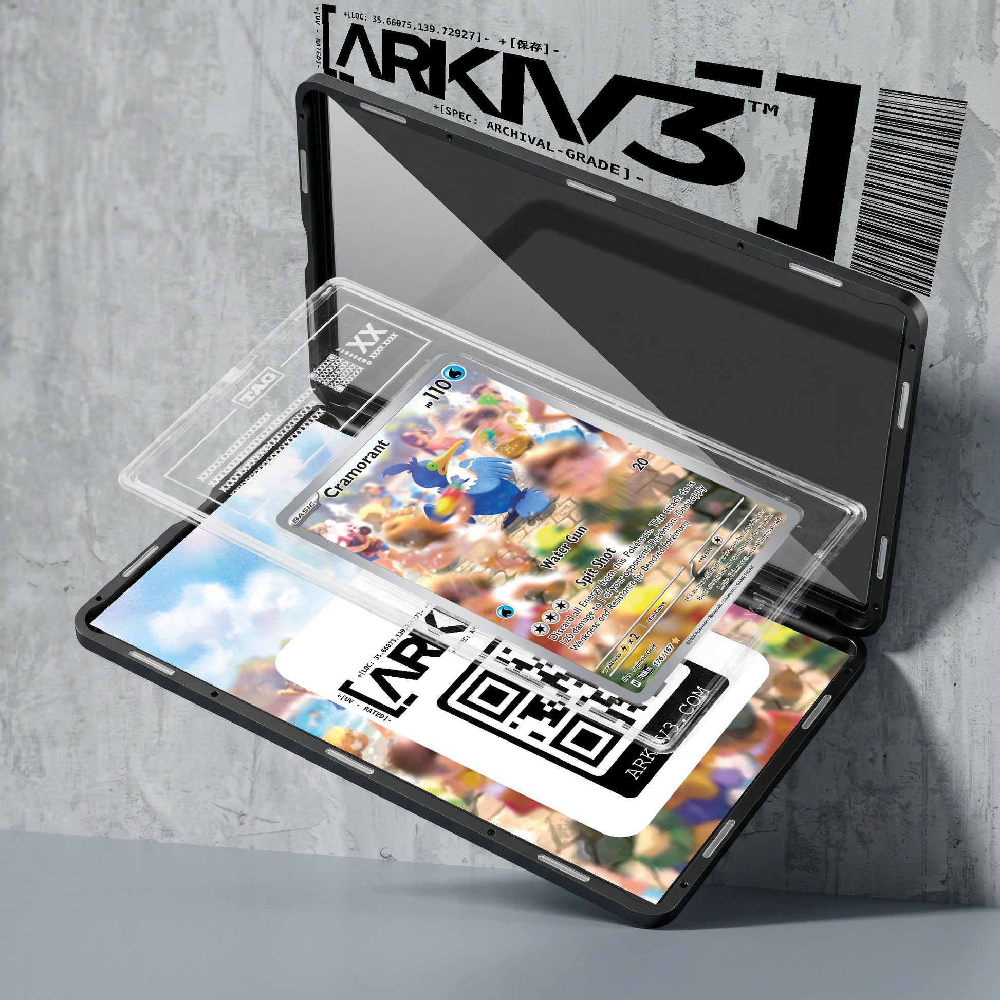 ARKIV3 TAG graded exploded mockup