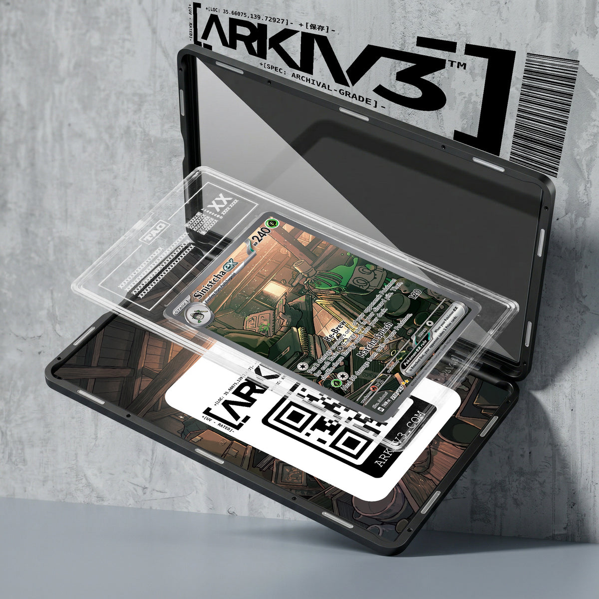 ARKIV3 TAG graded exploded mockup