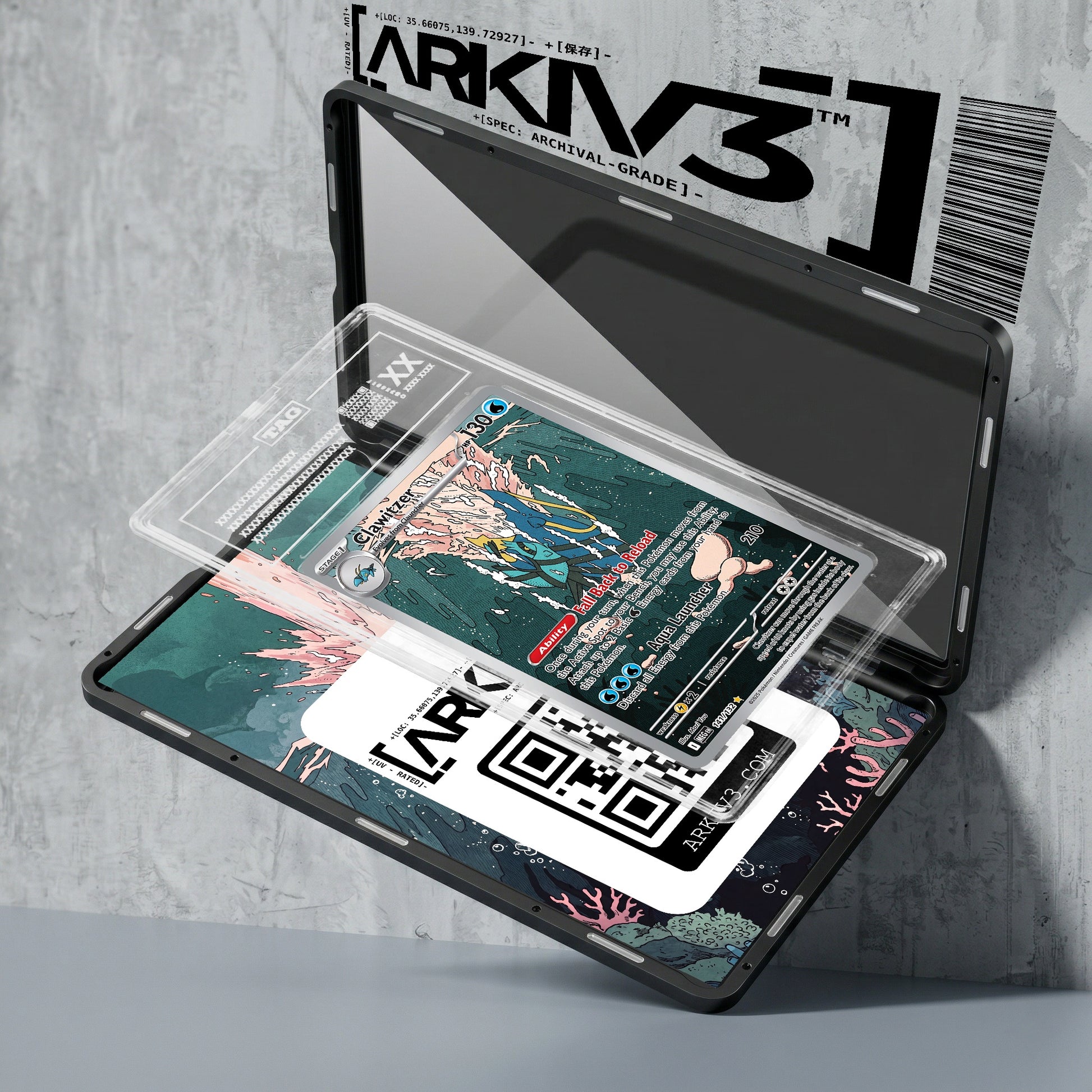 ARKIV3 TAG graded exploded mockup
